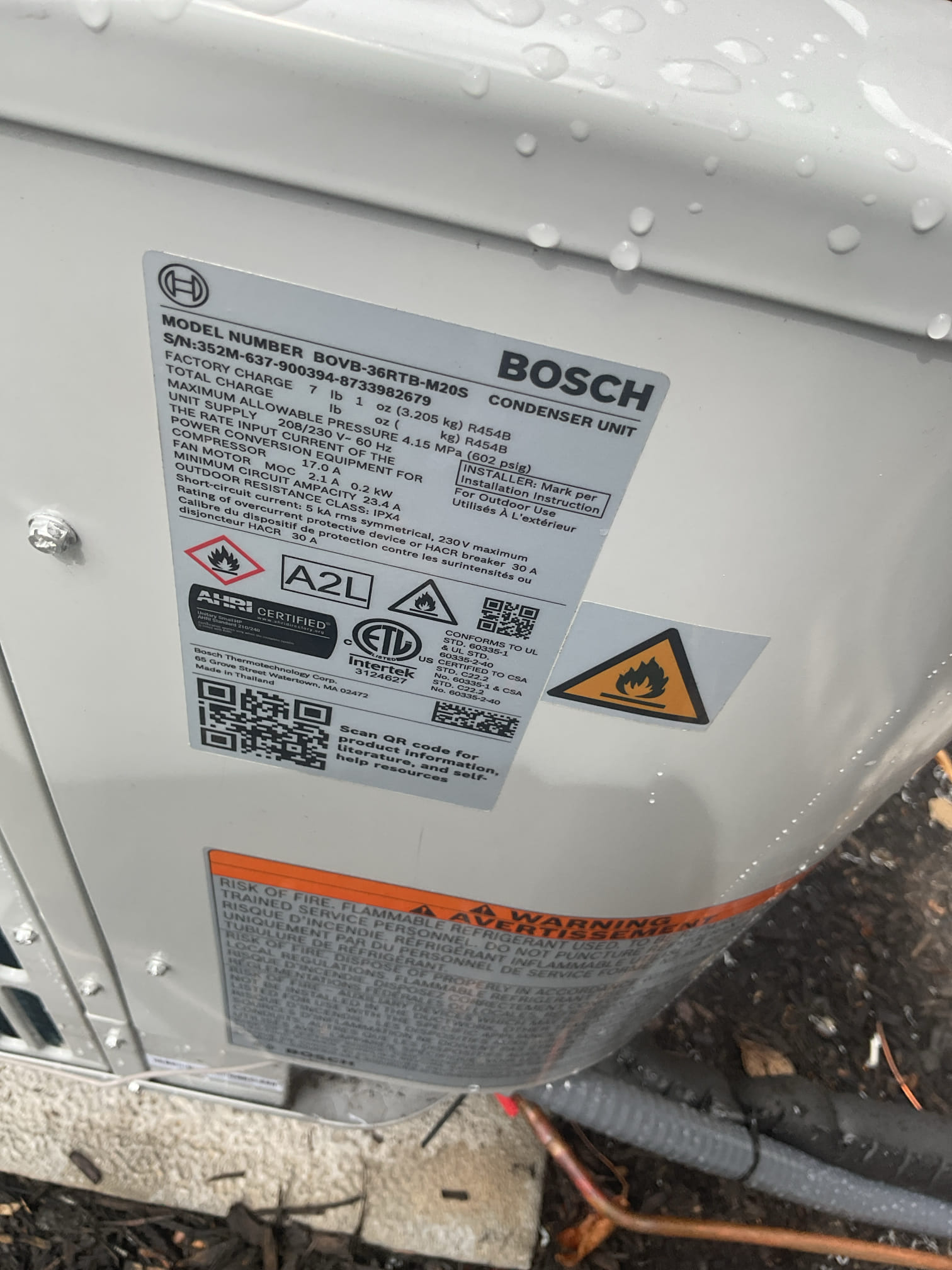 Luis 8-20-26
Performed quality assurance on recently installed Bosch heat pump. Check all settings and equipment. Helped customer set up thermostat on phone. Test electric heat and cool mode. Airflow thermostat settings. Corrected thermostat settings. Customer express units are loud. I set up unit so it runs on ductwork capacity around 2 to 2.5 tons. For future visit don’t change any y1 y2 settings, quality assurance failed due to setting in thermostat and outdoor power wire. 