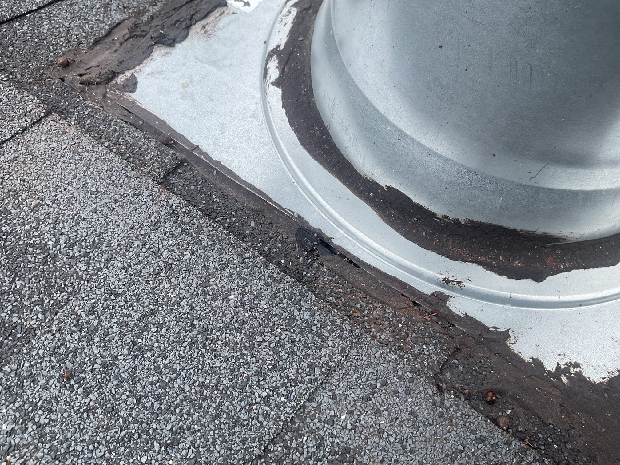 8/20/26 fully assessed water leaking from roof jack situation. Luis showed me where water was leaking in above the mobile home furnace recently installed by dibiase. Went up on rooftop and found some places in the roof sealed that has a few gaps. Filled in around roof jack with clear silicone. Homeowner will let us know when it rains if it fixes the issue. 