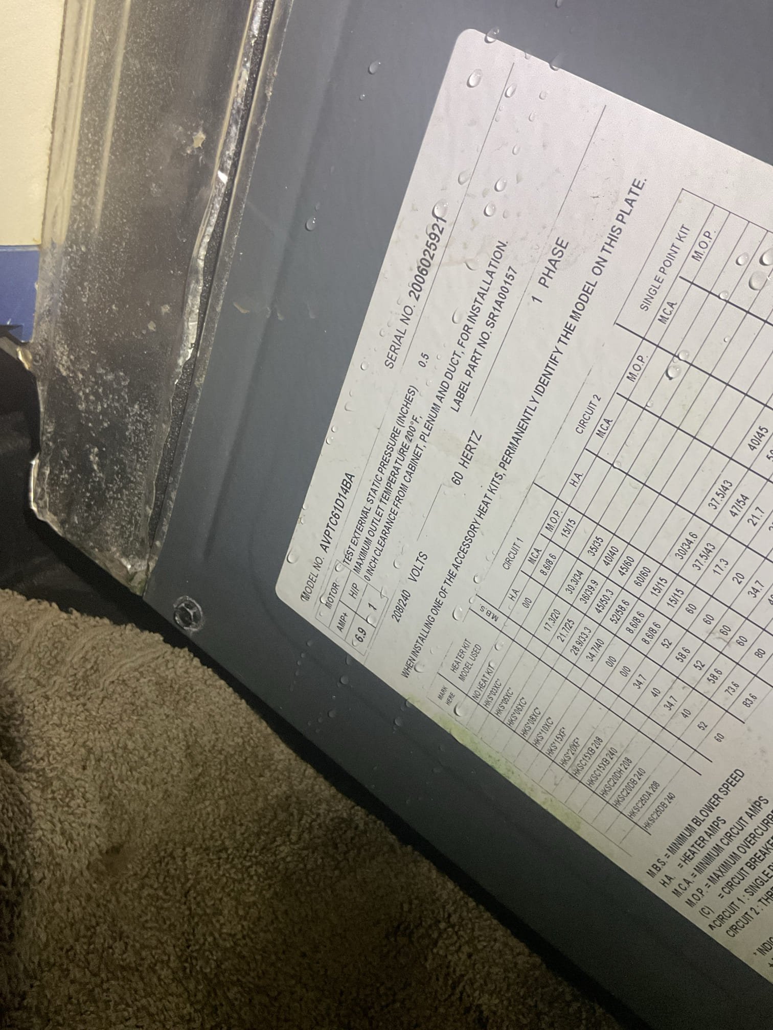 On arrival unit was completely frozen inside at the coil and out at the outdoor unit. We will need to come back when defrosted next day, but the housesitter will not be back to the house till about 5:00 PM on the 20th. 

Luis 8-20-26 
Found system off up arrival. Turned thermostat to cool and test operation. Check ac refrigeration system ok. Airflow on system ok. Blower moor wiring looks normal. I check error codes on indoor unit I also check error codes on outdoor heat pump. Heat pump showing b9 and b0 air flow issue. We recently replaced motor, I would recommend replacement of indoor control board. There could be an issue with Board not communicating with motor all the time. We would come back with new board. No charge warranty. 
