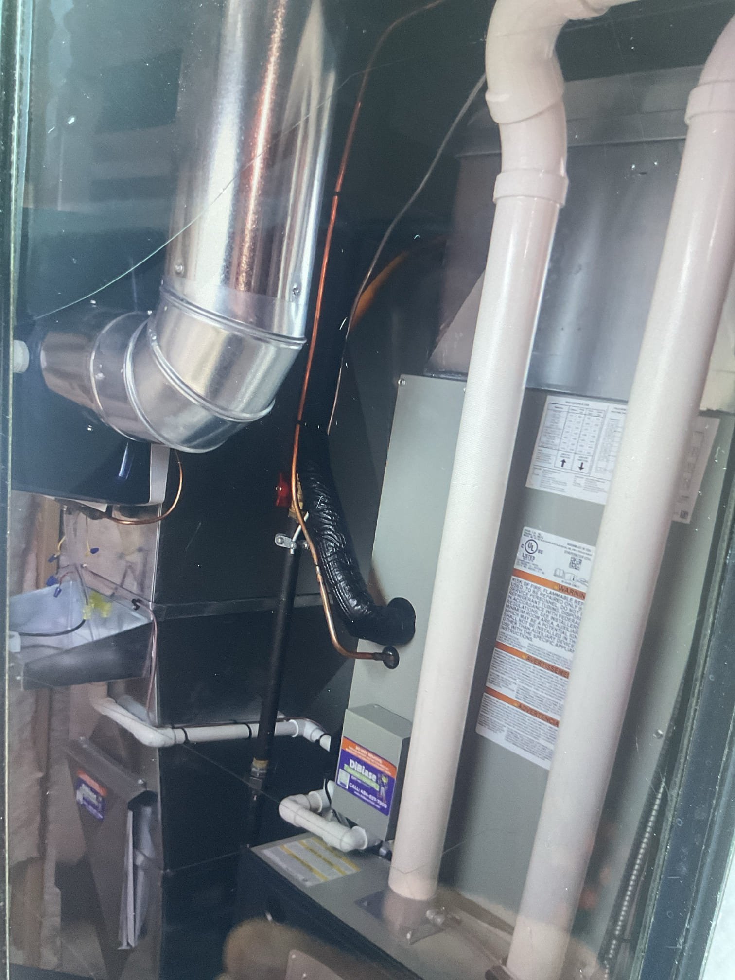 Luis 8-21-26
Return visit to re attached binding wire back to gas line. Customer also showed me ductwork patch that was not sealed. I used foil tape to seal gaps, I also collected final remaining balance for installation. Check # 2140 