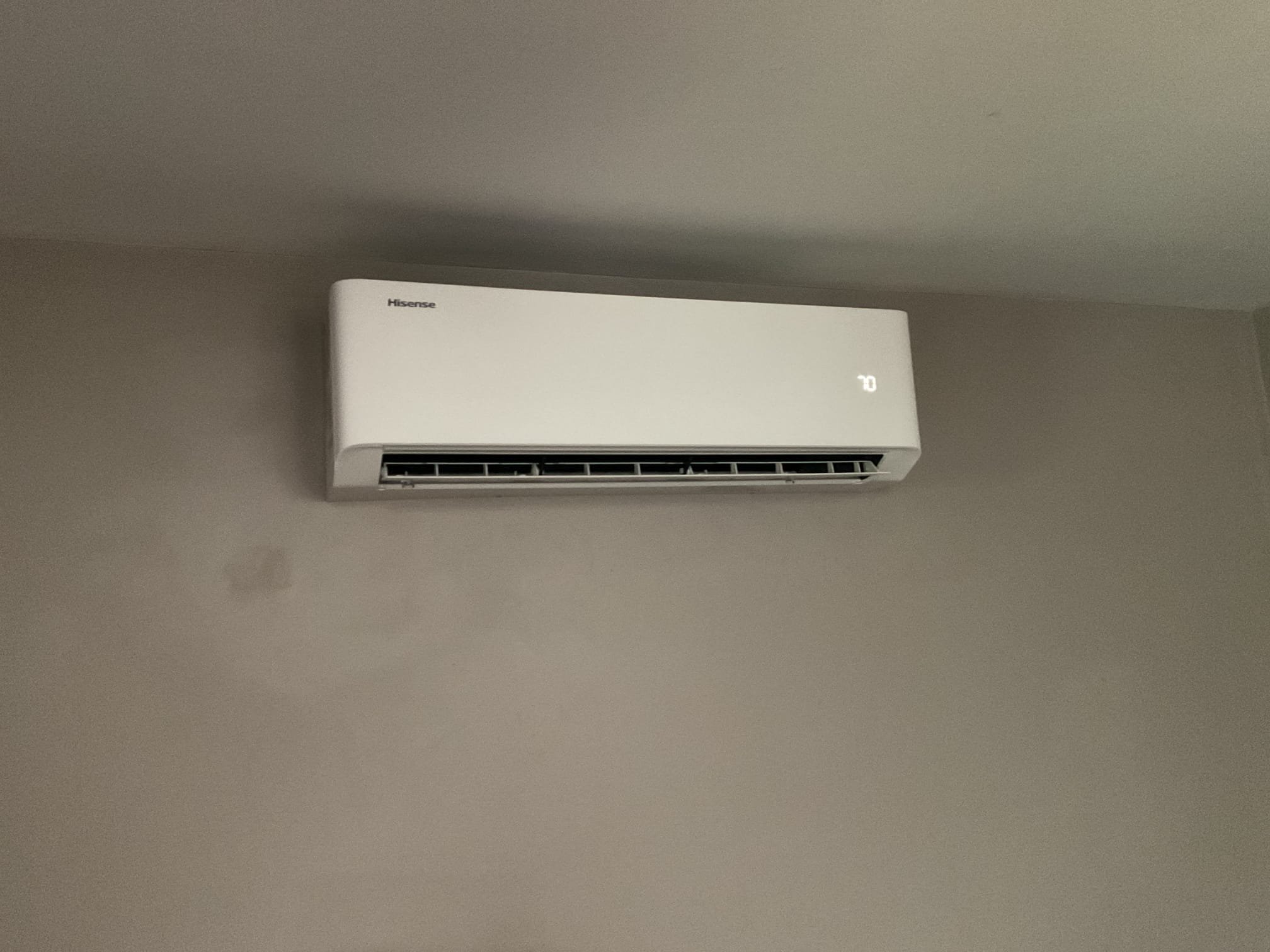 Performed quality assurance on recently installed (4) head mini split install. Checked all electrical connections and components. Ran all 4 heads and made sure everything was draining properly. Customer mentioned that he would like us to extend the 2nd floor condensation drain due to dripping down the siding. Got some material ran out from the shop and extended drain down in 3/4” pvc. Customer was happy with how the drain came out. Checked all settings in power monitor box. Checked temperature split of each system. 