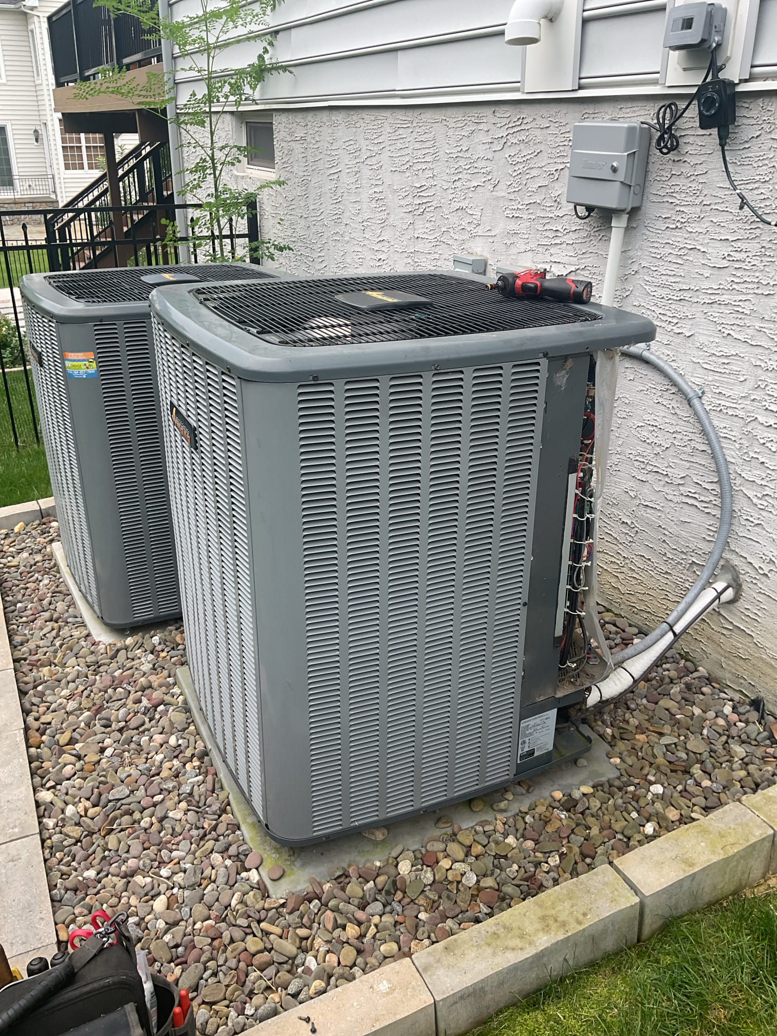 8/27/26. Found outside amana inverter a/c installed by dibiase in 2020. Found outside unit locked out on code 32 which is outside unit locked out due to inverter board overheating. Looked up this error code and 1st troubleshooting step is to reset power. Reset power and everything came on and was running just fine. Any further issues they recommended replacing outside inverter board and compressor discharge temperature sensor together. Suggested we perform tune up on 1st floor system since it was installed 6 years ago and never had a tune up done. Performed tune up on a/c system. 16x24x1 air filter is ok. Checked all electrical connections and components. Checked refrigerant pressures and temperatures. Did find that after resetting furnace indoor control board did not bring on blower after zone board called for blower. If further issues should verify with tech support next steps 1st. A/c is working properly at time of service. 