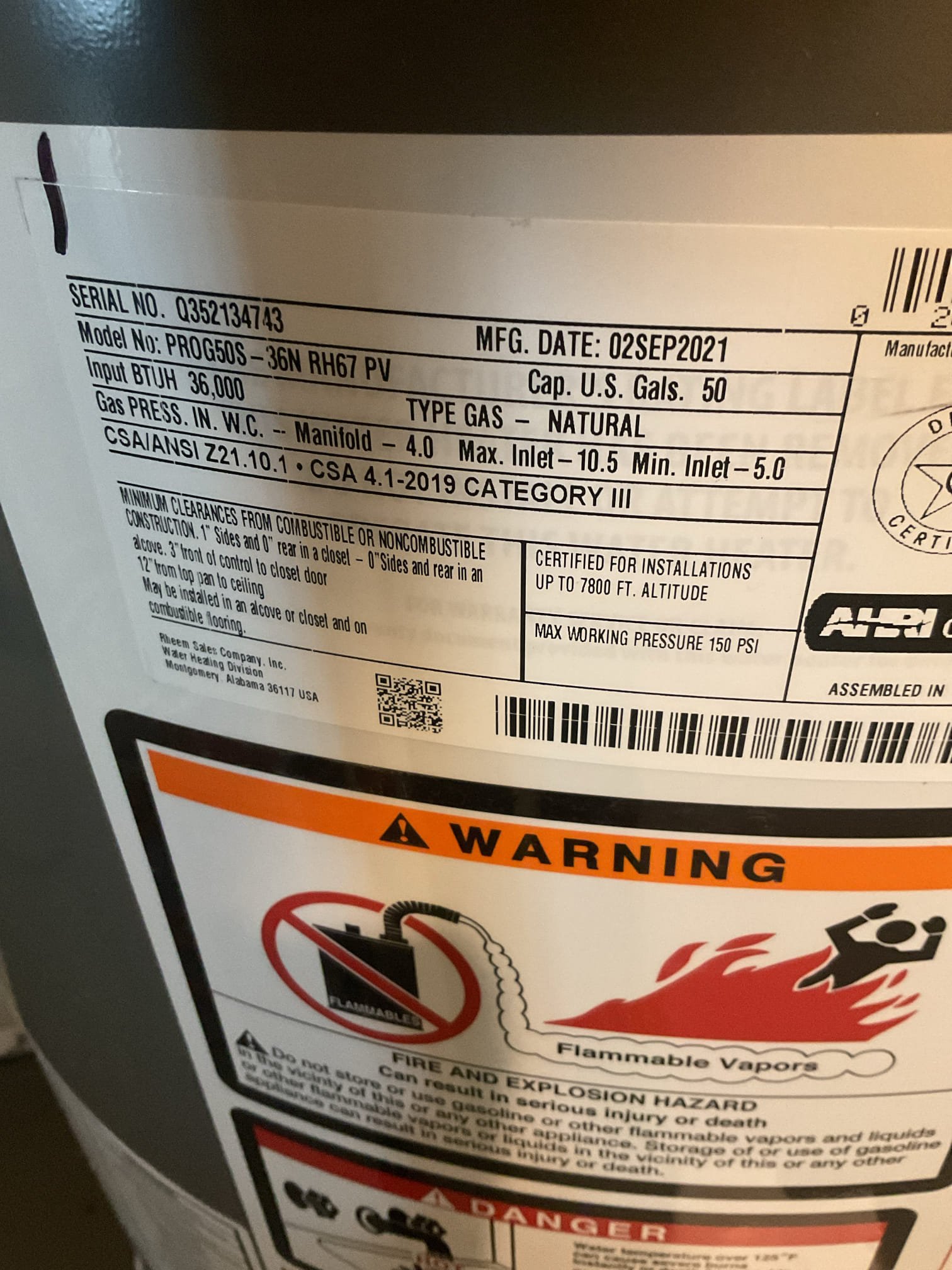 8/27/26. Performed precision heat tune up on 2021 Lennox gas furnace. Homeowner recently replaced 16x24x4 air filter. Checked all electrical connections and components. Cleaned flame sensor. Tested hsi. Checked gas pressure. Performed combustion test. Provided estimate to install rope WiFi leak detection for water heater. Gas furnace is working properly at time of service. 