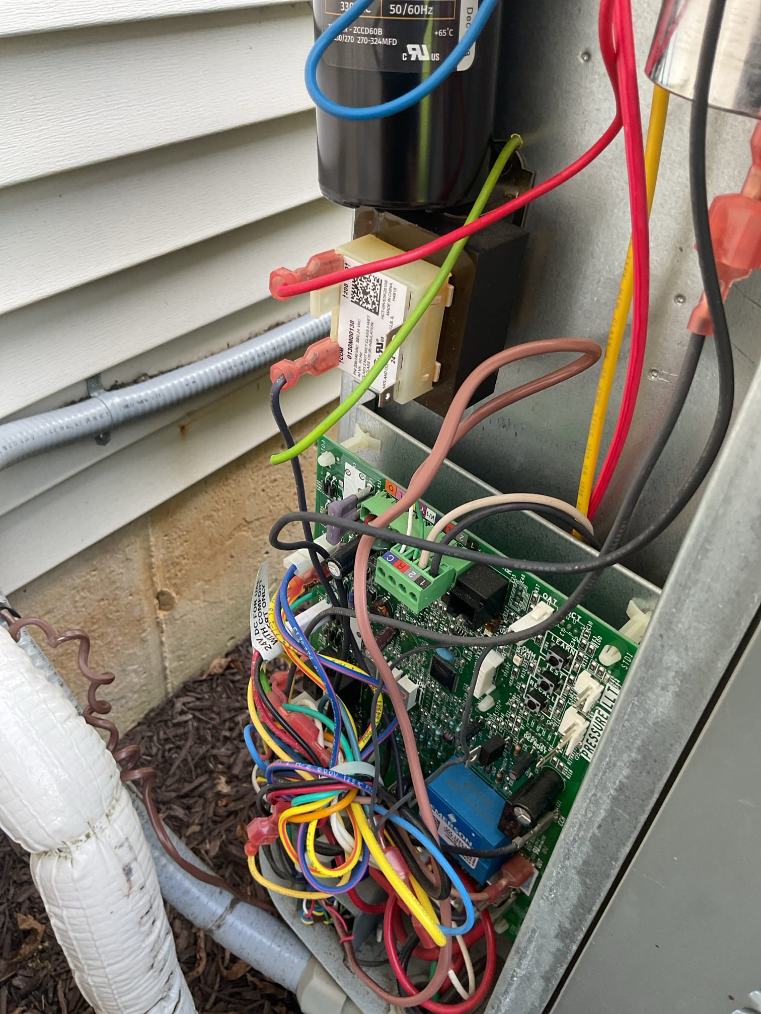Luis 8-31-26
Customer called for no cooling. Customer stated they noticed AC not cooling Sunday afternoon. Found system in the off position two zone system, both thermostat set to off with fan on. Turn both thermostats to cooling and check system operation. Indoor unit is blowing air and showing stage two cooling but outside unit it’s not coming on. System is two stage communicated Amana ac unit. Reset power to outdoor unit and unit came on, test system operation ok no issues found. I isolated outdoor transformer and wired R AND C from indoor heater. Most likely customer had power outage for second or two and computer did not had enough time to restore. System is working properly. Provided estimate to add standalone dehumidifier for the basement 