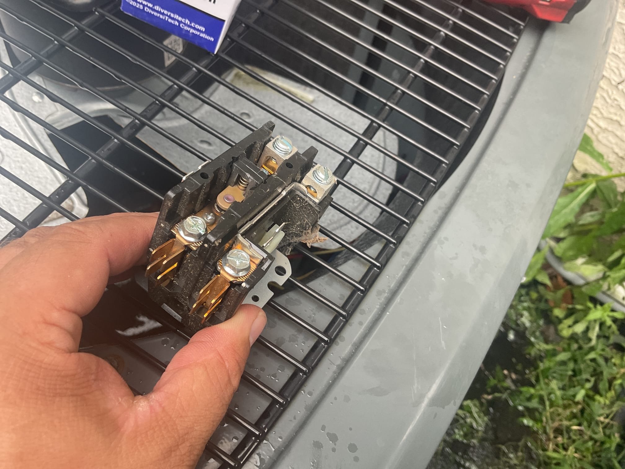 8/31/26. Fully assessed no cooling situation. Found thermostat set to off when I arrived but cooling was still running. Found 1 pole 40 amp contactor was welded shut at outdoor unit causing indoor coil to freeze. While replacing contactor under parts warranty kicked on gas furnace together melt the ice at evaporator coil. Also recommend performing an a/c tune up. 16x25x1 air filter was very dirty, performed precision a/c tune up on 2022 amana a/c. Replaced 16x25x1 air filter. Checked all electrical connections and components. Flushed condensation drain with white vinegar. Checked temperature splits, tested indoor and outdoor capacitors. Checked refrigerant pressures and temperatures. A/c is working properly at time of service. 