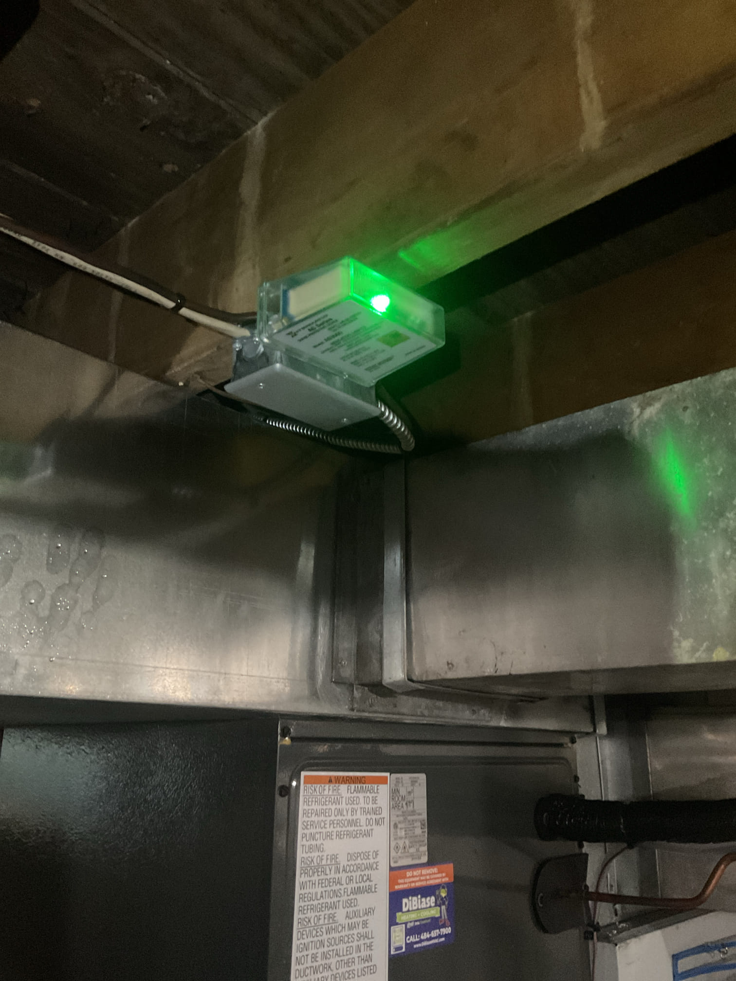 I arrived to the customers home to perform an Q.A inspection on an oil furnace system, and a/c .  (Spirit oil furnace and Goodman a/c ) 
I started with checking the air filter and found good. The filter size is a 213  . I checked all my electrical connections and voltages for neatness function. I checked and inspected my strainer and nozzle , and the oil filter. I inspected the flue pipe  for proper insulation . I Inspected my heat exchanger and the chimney for clearance.  I tested system for smoke and combustion. I took temp rise splits at the return and the supply. Everything looks good on the oil side .  I looked at the overall install of the new indoor coil and the outdoor a/c. I inspected the ez trap and the drain line.  I checked the system level and the level of the disconnect. Made sure all penetrations were sealed. I checked  the electrical connections and checked the breaker size. I checked for caps, and inspected the refrigerant pressures. Everything is in good working order