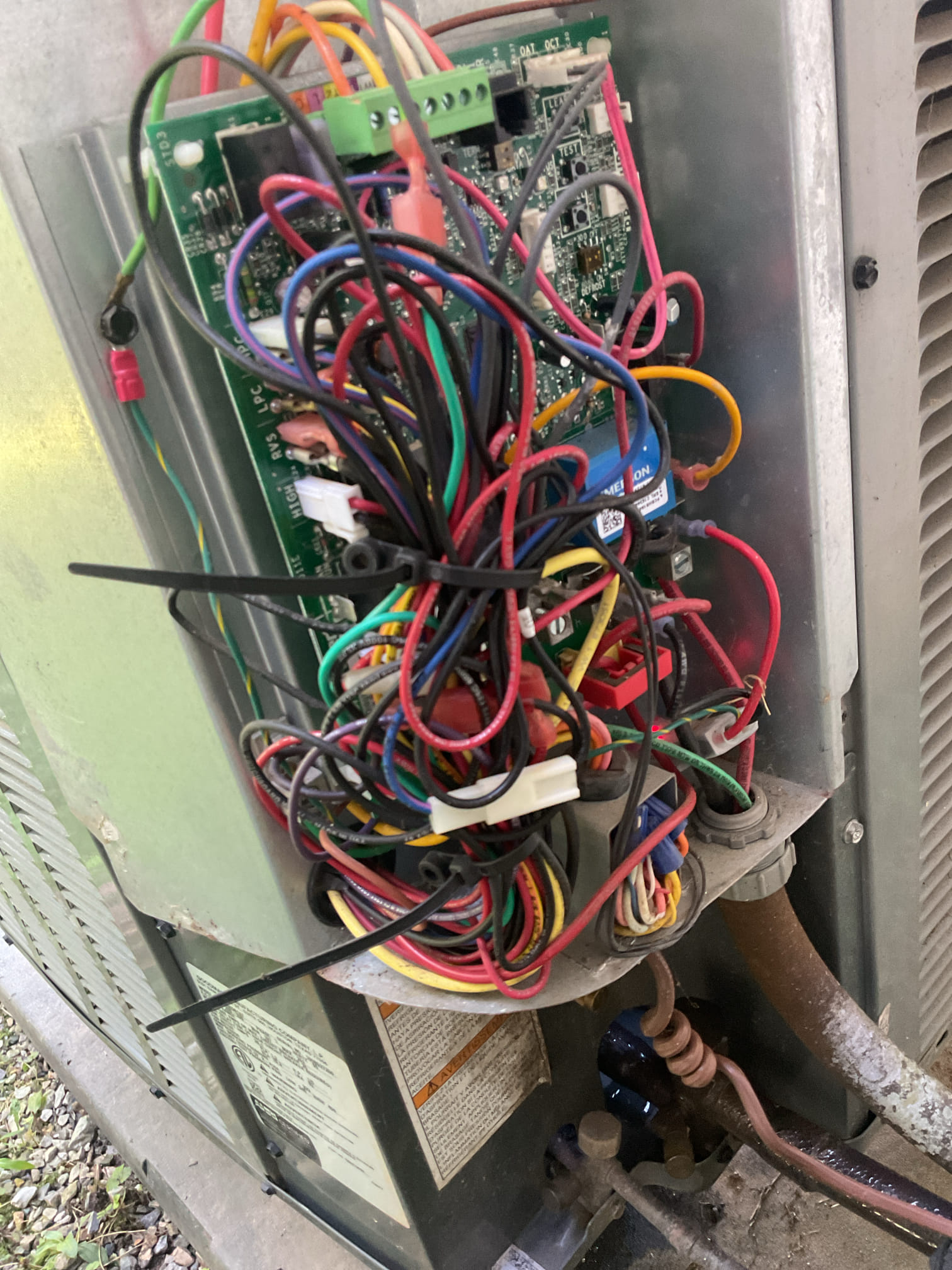 I Arrived to the customers home for a heat pump check up on a 9 yr old amana system . I checked all electrical connections and voltages . I checked the air filter and found good filter size is an 313.  Inspected the indoor coil and tested electric heat package. Took temp splits for the electric heat and blower motor amperage draws. I looked at the outdoor heat pump and tested for an outdoor btu output. Inspected the outdoor components and unit pressures. Everything is working fine at this time of service. I collected for $189.00 contract renewal paid by cc. 

The customer is also interested in having the free plumbing inspection. He also wanted to see about adding a Water softener system.
