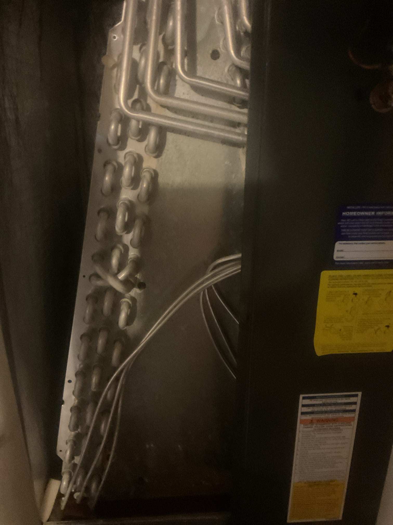 I arrived to the customers home for a no cooling for the 2nd floor  amana system.  I started by looking at the indoor unit, I looked at the air filter and the blower operation and checked the indoor coil for ice or debris on it. I went to the outdoor unit and inspected the system components and made sure the system has pressure. I found a very Weak dual capacitor 45/5. I quoted the customer a labor warranty price for replacement and collected for diagnostic. I replaced the part and tested for pressures and system operation.  The 2nd floor system is back up and running. I collected for $369.75 paid by cc. 