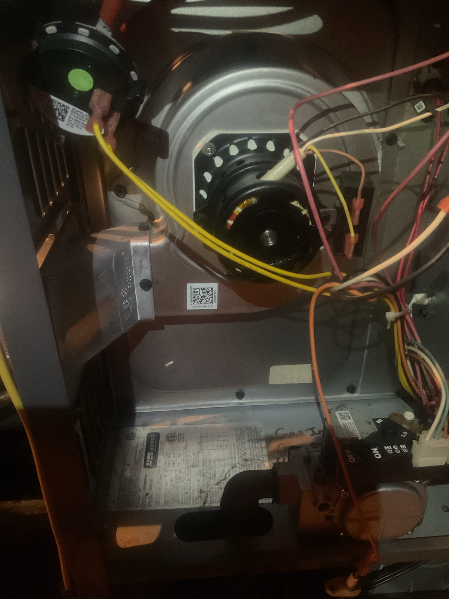 2 furnace check ups . 
I arrived to the customers home to service both their 7 yr old amana systems.  I started with checking the air filters and replaced both , filter sizes are 14x25x1 and 16x25x1 . I checked all my electrical connections and voltages. I inspected and tested the  burners , flame sensors and the igniters on both units. I water tested all tubing and hoses. I inspected the exhaust and fresh air pipe for restrictions and bellies. I inspected the inducer and the blower motor operations for both units. I checked and tested for combustion and took temp rise splits at the return and the supply's on both systems . Both heat systems are working fine at this time of service. I Collected for $378.00 renewal for both systems and replaced the 1st floor burner tubes and upgraded with stainless steel cost of burner tubes $667.25 paid by cc. 

I recommended flood protection wet switch for the 1st floor system. I left an estimate for them to review. 

