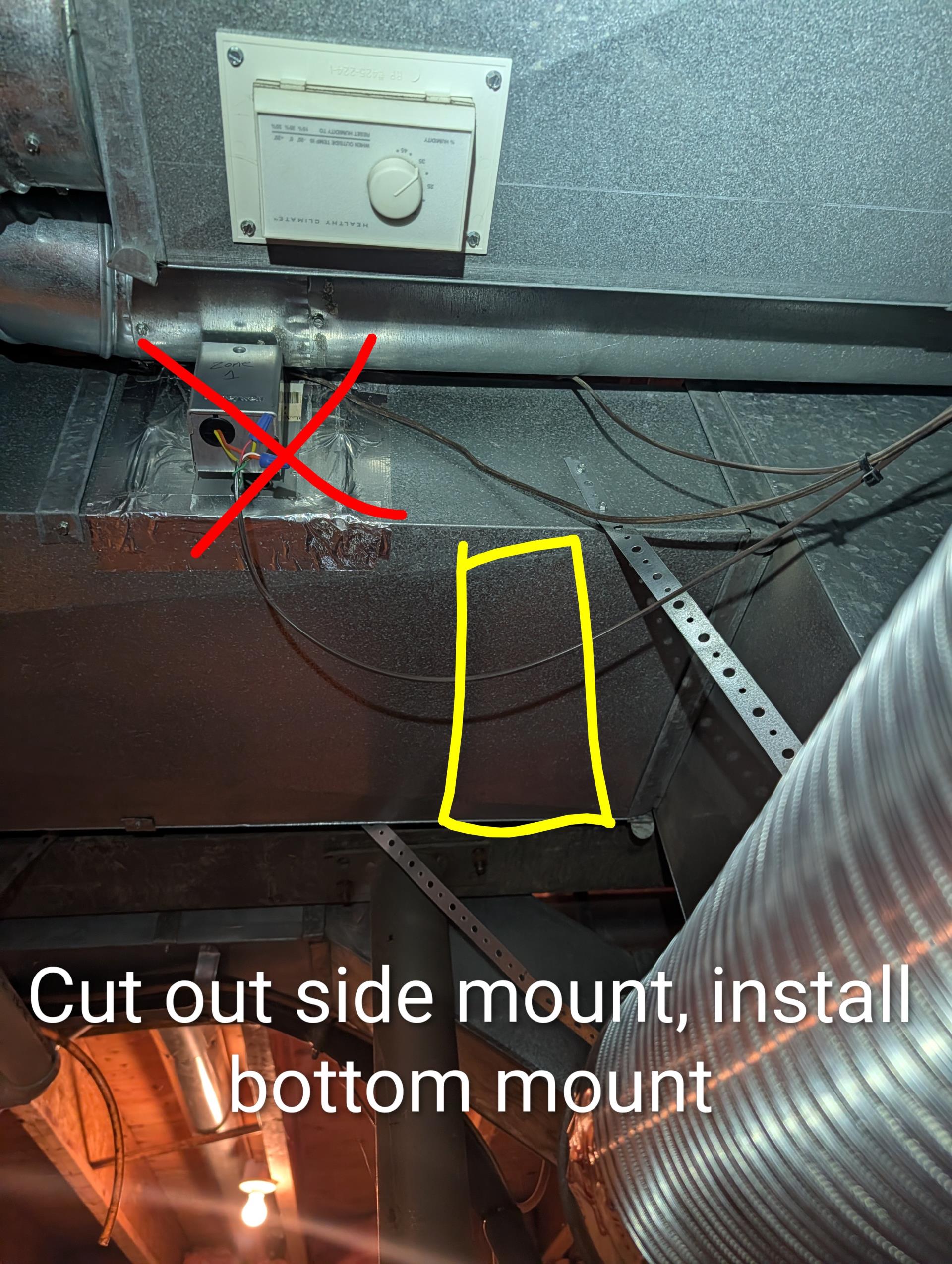 No cooling:
Thermostats were making demand for cooling to zone pan and equipment 
Found outdoor unit core sensor lockout out on “4 flash”
Replace failed 45/5 dual capacitor with Turbo capacitor (has 5 year warranty)
Temperature split 20°

Tested system including zoning. Master bedroom has always struggled see history. Checked zoning all dampers open and closed as designed. Dampers are (10x8) (16x8) and (16x10)

Basement floor zone damper (zone 3) is stuck open as is first floor zone damper . Zone board identifies this zone as closed. Needs new thermostat and zone damper. Provided estimate for replacing all 3 zone damper and new thermostat for basement. 

However this doesn’t guarantee conditioning of master bedroom. The other rooms of second floor have more airflow than the master bedroom. A Minisplit system may be needed in the long run for the master bedroom. 

The first floor zone damper is VERY difficult to replace as is 16x8. We will have to remove if possible or leave in forced o