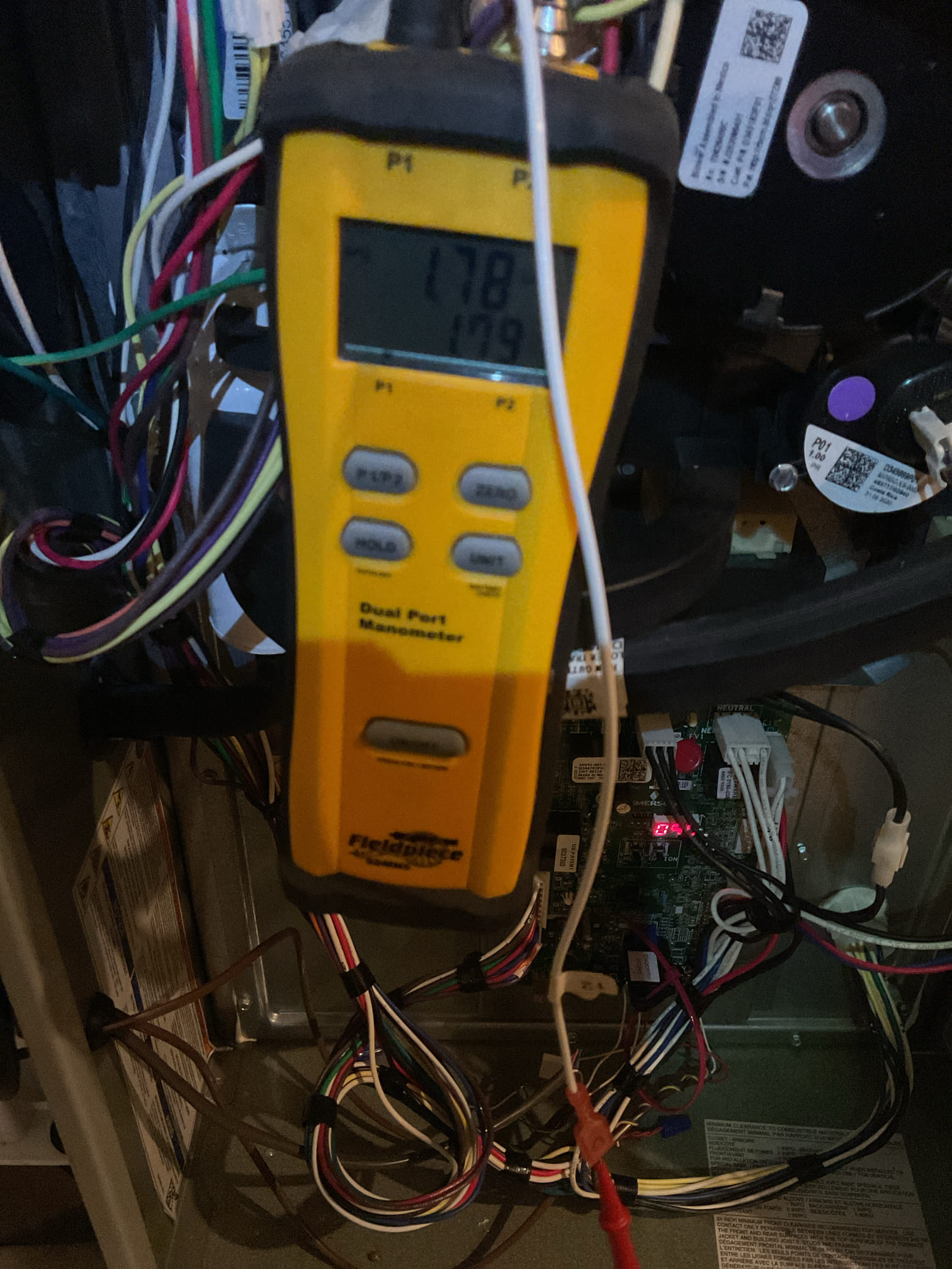 9/11/26 Dan 

I arrived to the customers home to service their 6 yr old 95% Trane gas furnace system. 
I started with checking the air filter and found good , the filter size is 16x25x1. I checked all my electrical connections and voltages. I inspected the heat exchanger and tested the  burners , flame sensor and the igniter. I water tested all tubing and hoses and inspected the collector box . I inspected the exhaust and fresh air pipe for restrictions and bellies. I inspected the inducer and the blower motor operation. I checked and tested for combustion and took temp rise splits at the return and the supply. Everything is running fine at this time of service. 