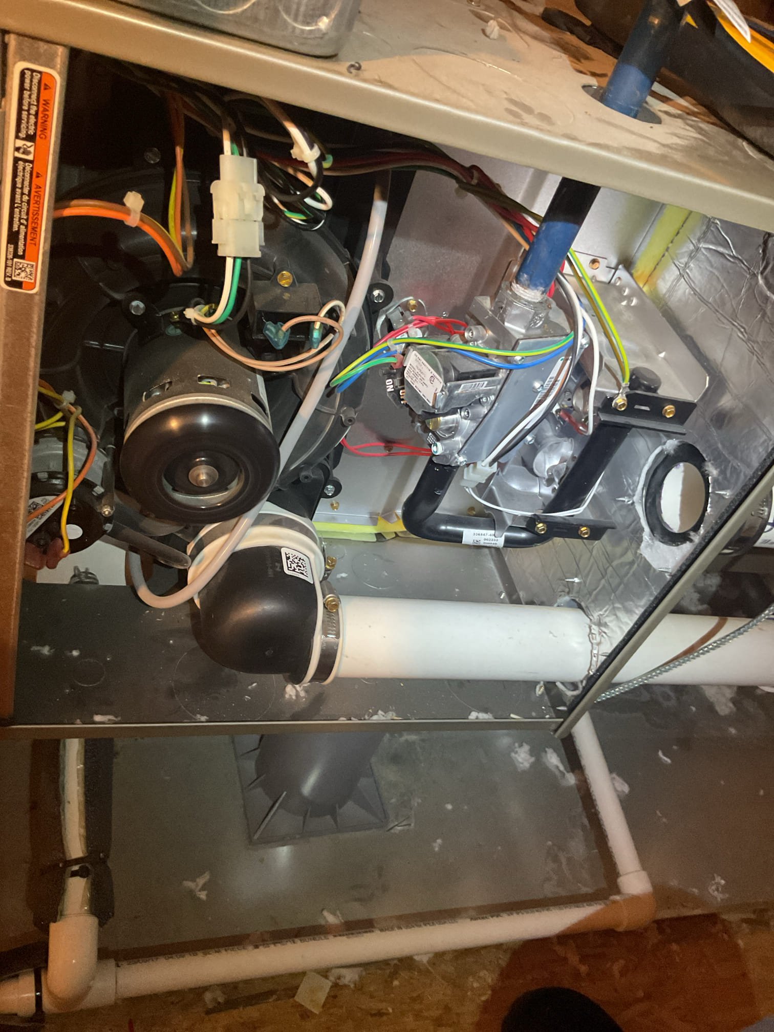 Luis 9-14-26
Performed gas heat certification on Carrier 90% gas heater located in attic. System does have water protection (minimum) no surge protection, I provided estimate to add this extra water level protection. 
Inspection & Operational Checklist
Combustion Air & Venting: Flue pipe free of obstructions; proper slope and clearances verified.
Gas Line & Components: Gas train leak-tested; shut-off valve, sediment trap, and piping code-compliant.
Safety Controls: Limit switch, roll-out switch, pressure switch, and flame sensor tested and functioning properly.
Burners & Heat Exchanger: Cleaned and inspected; no cracks, soot accumulation, or physical degradation observed.
Combustion test ok gas pressures ok. System is working properly at the time of service. Inspection passed. 