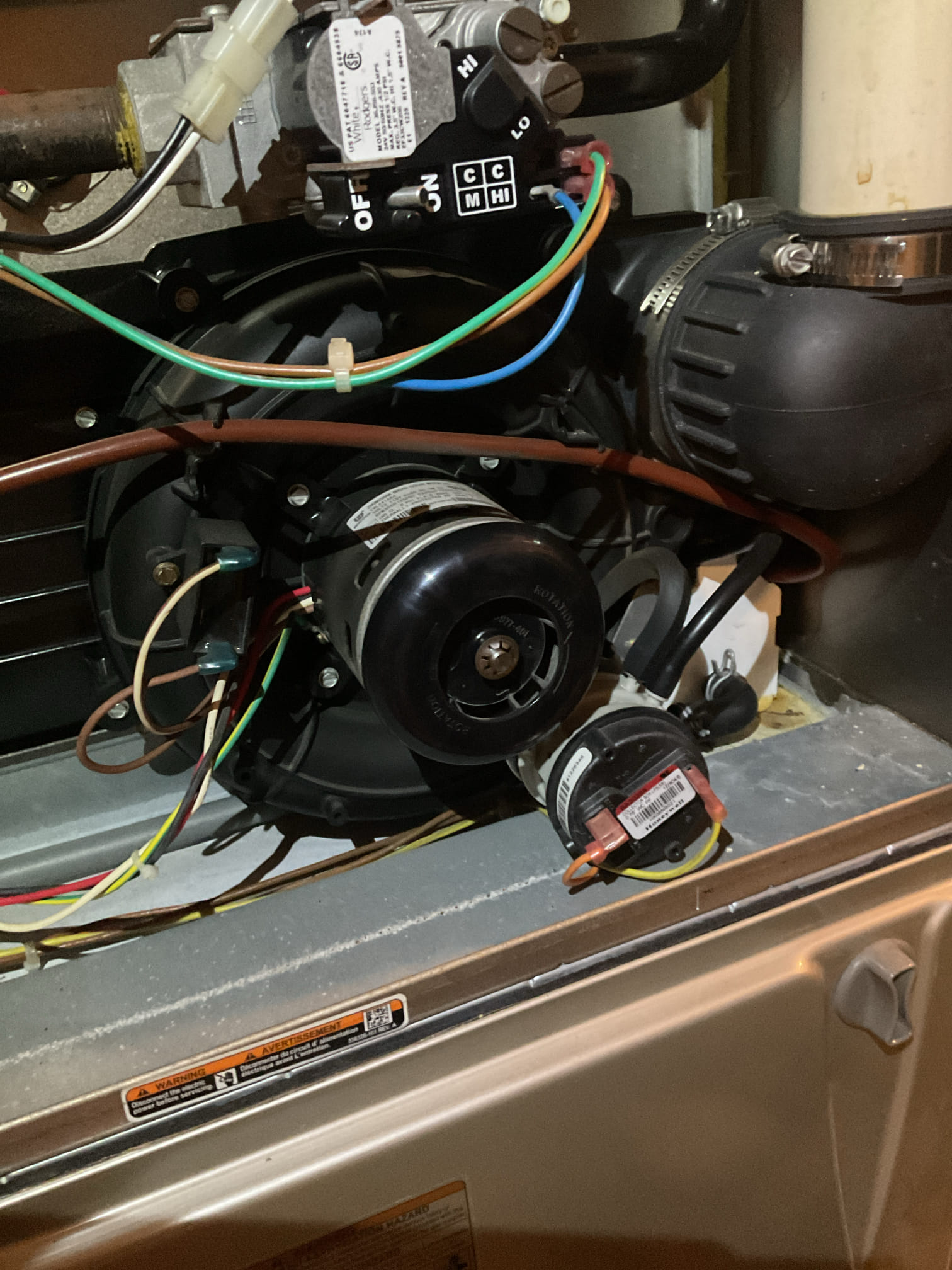 9/14/26 Dan 

I arrived to the customers home to service their 14 yr old 95% carrier  gas furnace system. 
I started with checking the air filter and replaced , the filter size is 20x25x1. I checked all my electrical connections and voltages. I inspected and tested the  burners , flame sensor and the igniter. I water tested all tubing and hoses. I inspected the exhaust and fresh air pipe for restrictions and bellies. I inspected the inducer and the blower motor operation. I checked and tested for combustion and took temp rise splits at the return and the supply. Everything is running fine at this time of service. The system is currently operational but past normal life expectancy. Replacement of system is strongly recommended. I also left some estimates for the customer to review for added water safeties and a blower motor protection. 