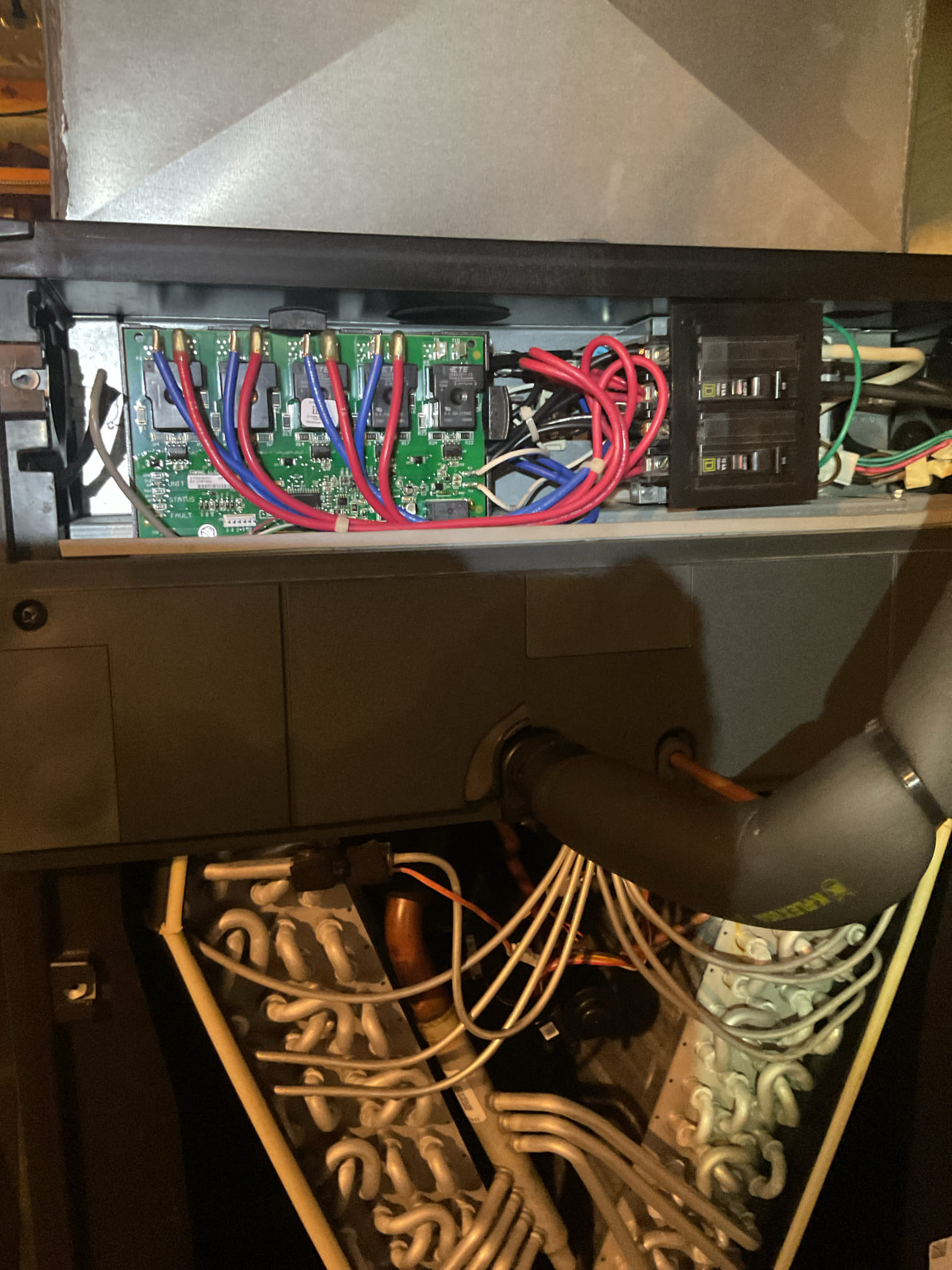 I Arrived to the customers home for a heat pump check up on a 14 yr old trane system . I checked all electrical connections and voltages . I checked the air filter and found good just replaced in late June, filter size is 16x25x5 . I also serviced the customers humidifier and tested. I Inspected the indoor coil and tested electric heat package. Took temp splits for the electric heat and blower motor amperage draws. I looked at the outdoor heat pump and tested for an outdoor btu output. Inspected the outdoor components and unit pressures. Everything is working fine , The system is currently operational but past normal life expectancy. Replacement of system is  recommended in the near future. 
