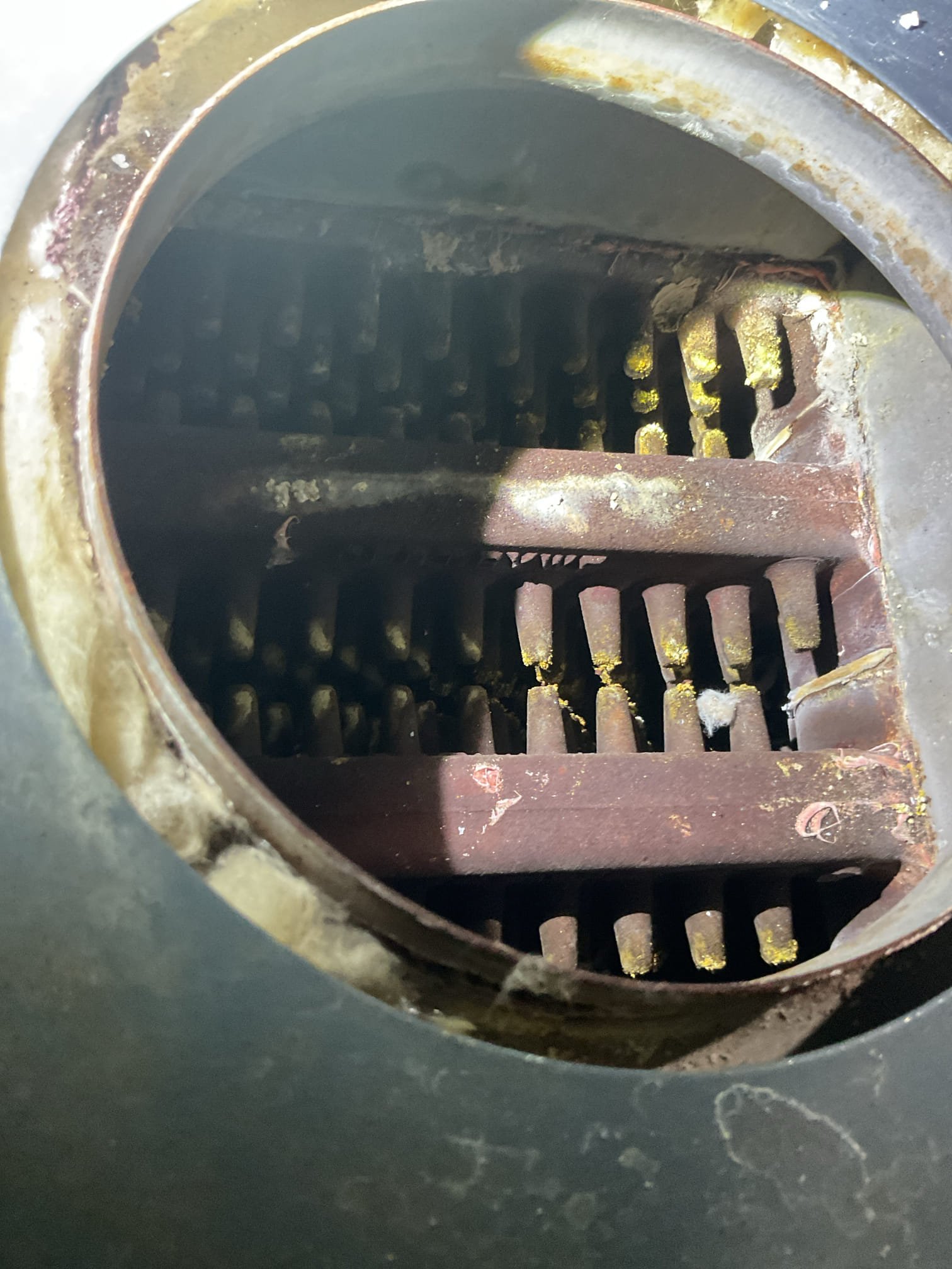 Luis 9-13-26
Performed gas boiler on Weil McLain 80% from 1990.
Check and inspect all electrical. Clean all ignition components. Check water system expansion tank, and valves. Inspect heat exchanger and flue pipe. Test boiler operation ok both zones ok.
Heat exchanger is showing major wear and tear inside metal. 
Performed combustion test and draft ok. 
System currently operational but has passed normal life expectancy. Replacement of system is strongly recommended.

• No obligation quote to replace system
• A Comfort Specialist will provide several options to suit your comfort needs and budget
• New equipment can offer better reliability, greater efficiency and improved comfort
• Higher efficiency models run quieter and cost less to operate
• Gain peace of mind with manufacturer and service provider warranties