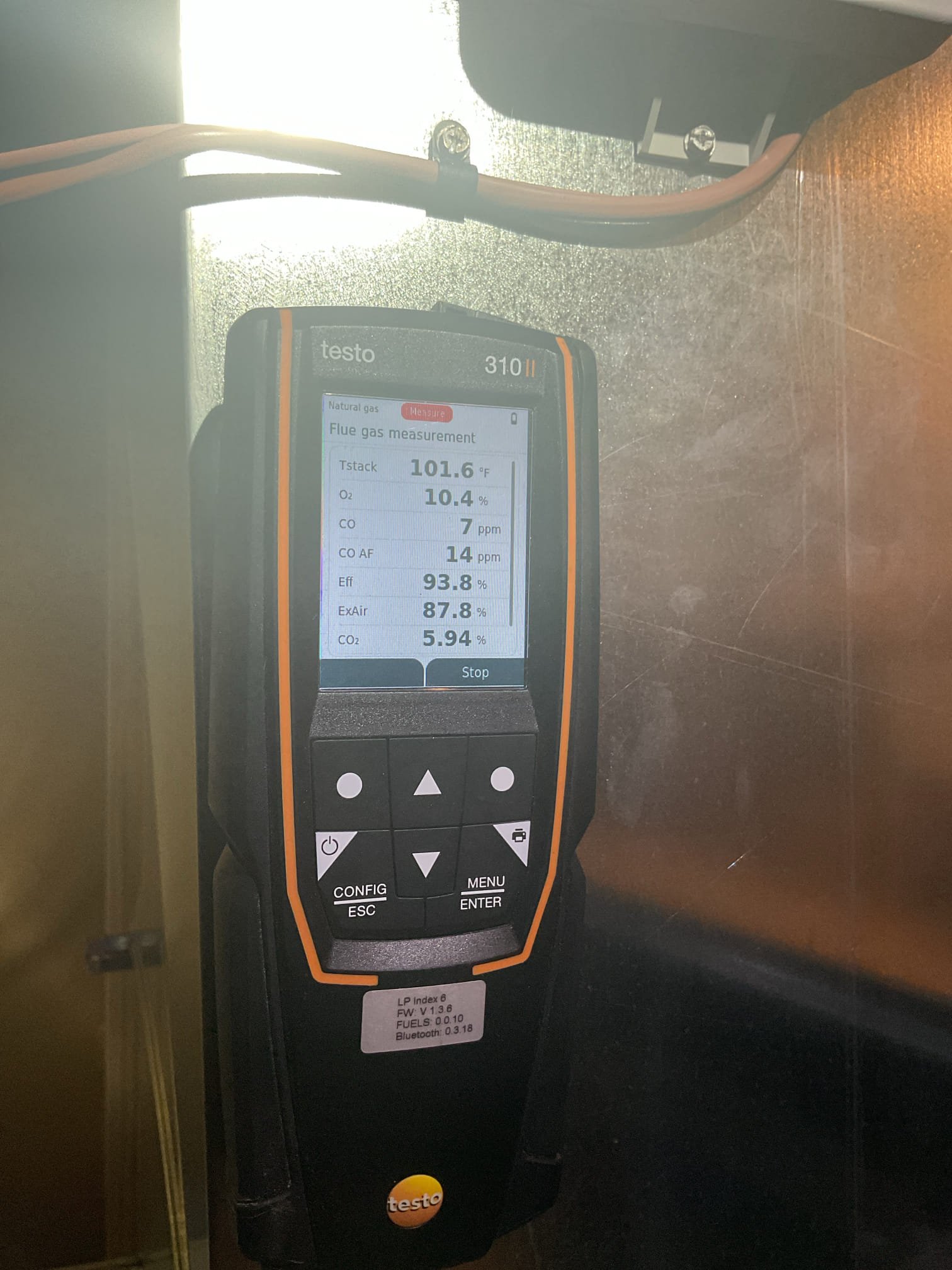 Luis 9-15-26
Performed gas heat inspection on trane 90% heater installed 10 months ago. Check all components ok electrical low and high voltage. Test heater operation performed combustion test ok check Tempe rise and compare with manufacturer ok. Check air filter 413 ok. Cycle heater ok system is working properly at the time of service. I noticed water heater is from 2013 electric, there is some signs of water leak from piping. I provided estimate to replace water heater. 

Side note we need to come back to add an extra bracket to support outdoor unit see photos. I talked to Joe and Nate while on site office to follow up. See internal notes 