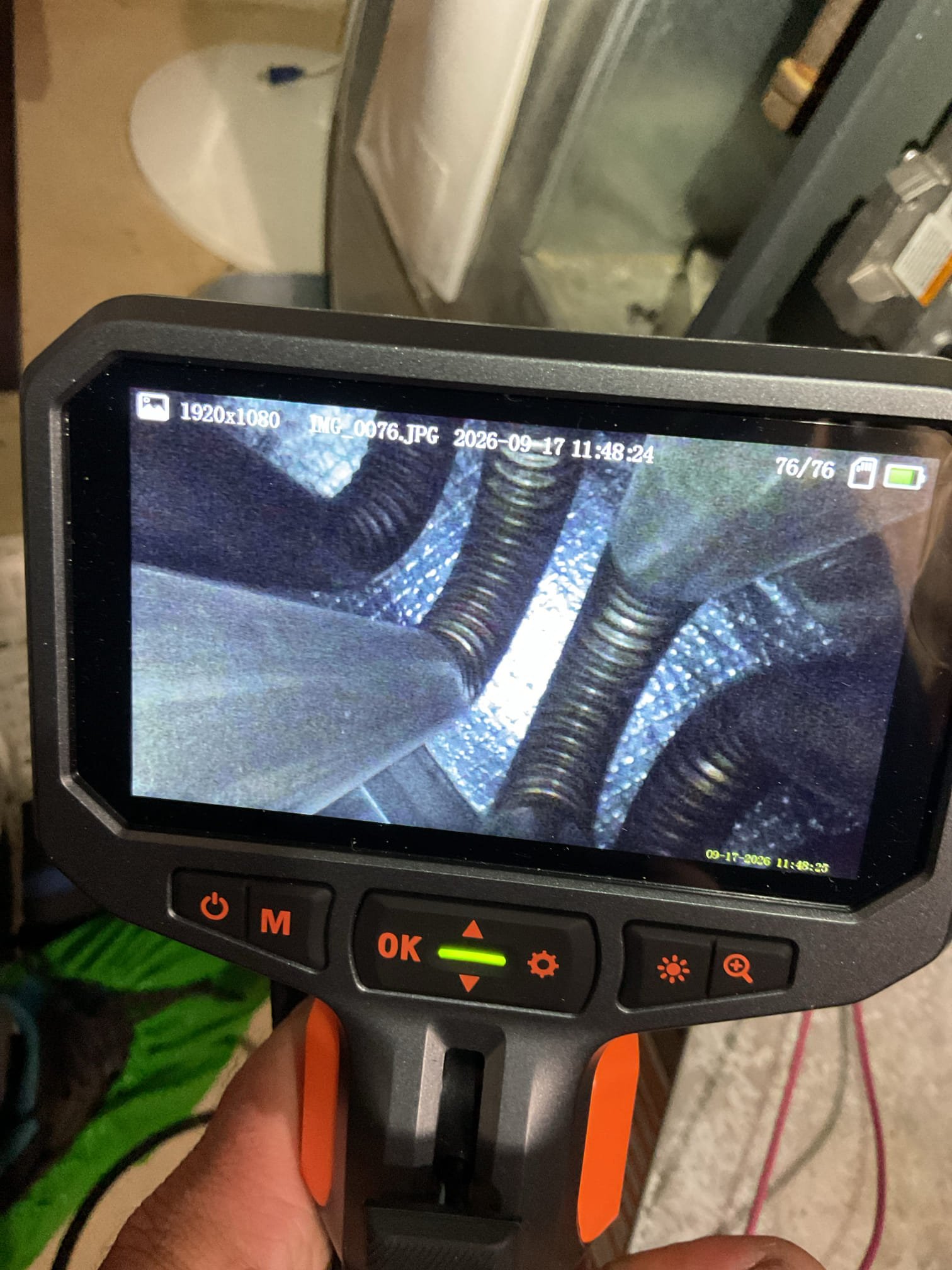 
Completed heat tune up for natural gas furnace.Equipment is 80% Efficiency Gas Furnace+AC installed by Dibiase June 2017

Replaced 16x25x1 filter
Inspected heat exchanger, burners, flue pipe, inducer assembly and hoses
Inspected hot surface ignitor and verified resistance with meter
Cleaned flame sensor and verified flame rectification circuit
Measured temperature rise and static pressure
Checked wiring, controls, electric motors and components: there is blower motor surge protector. 
Checked mainofold gas pressure.
Inspected drains

Combustion, draft and smoke tests: Pass

Gas furnace is operating well at this time. System is approaching 10 years which is considered replacement age for forced air hvac system. 
