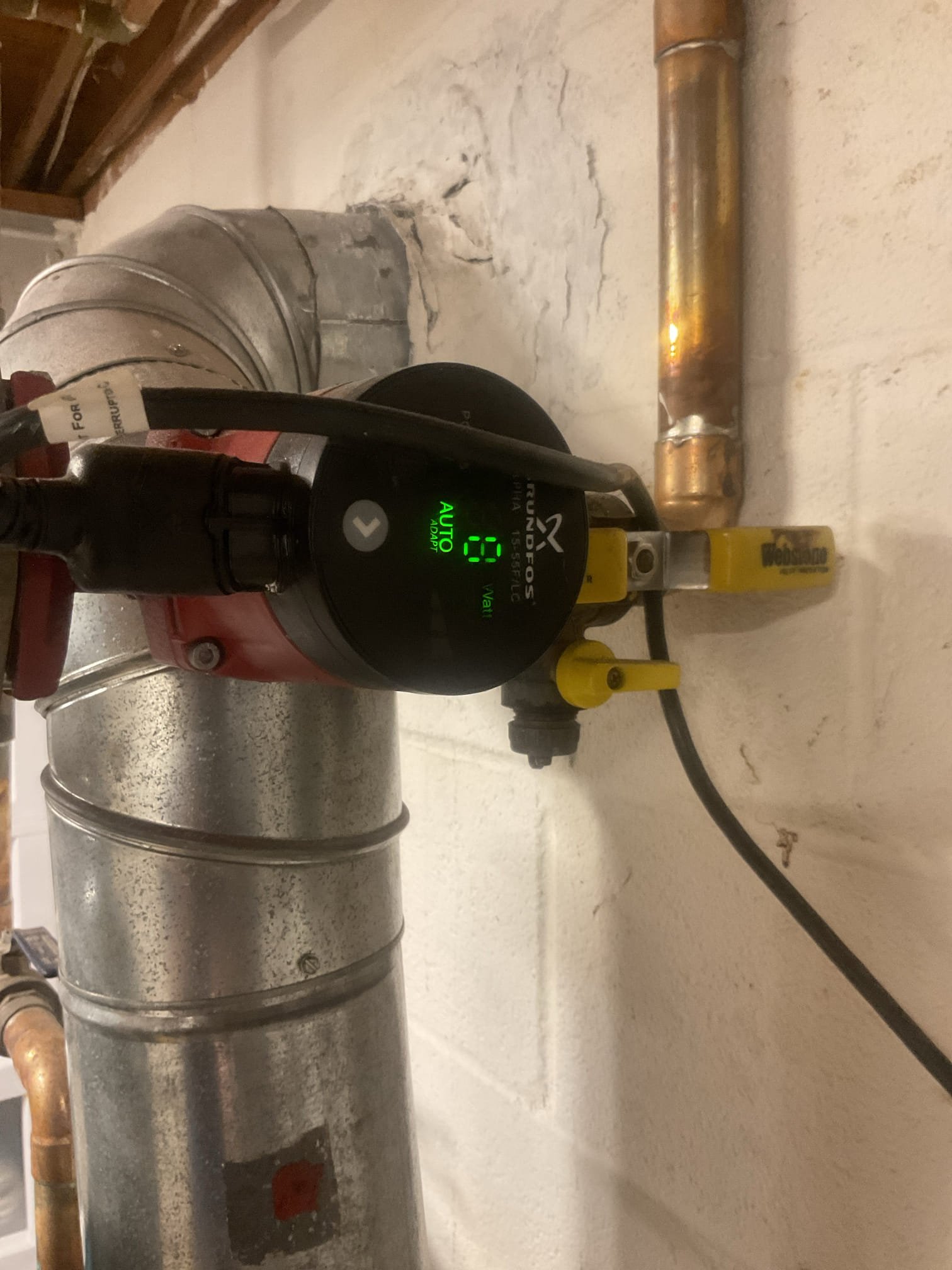 Completed heat tune up for Burnham IQ oil boiler 
Installed 1/19/15

Cleaned and inspected heat exchanger, flue piping, and chimney breech. Very little soot to speak of.
Replaced oil filter, strainer and nozzle (.65 45°W)
Inspected electrodes, cad cell eye, primary control, pump and pump pressure, solenoid and burner chamber. *Verified electrode alignment with new nozzle on assembly. 
Bled oil line and completed tests.
Smoke, draft and combustion tests: Pass
Inspected hydronics; trim is new. Zone valves working correctly as is aquastat. 

Oil boiler operating well at this time. 