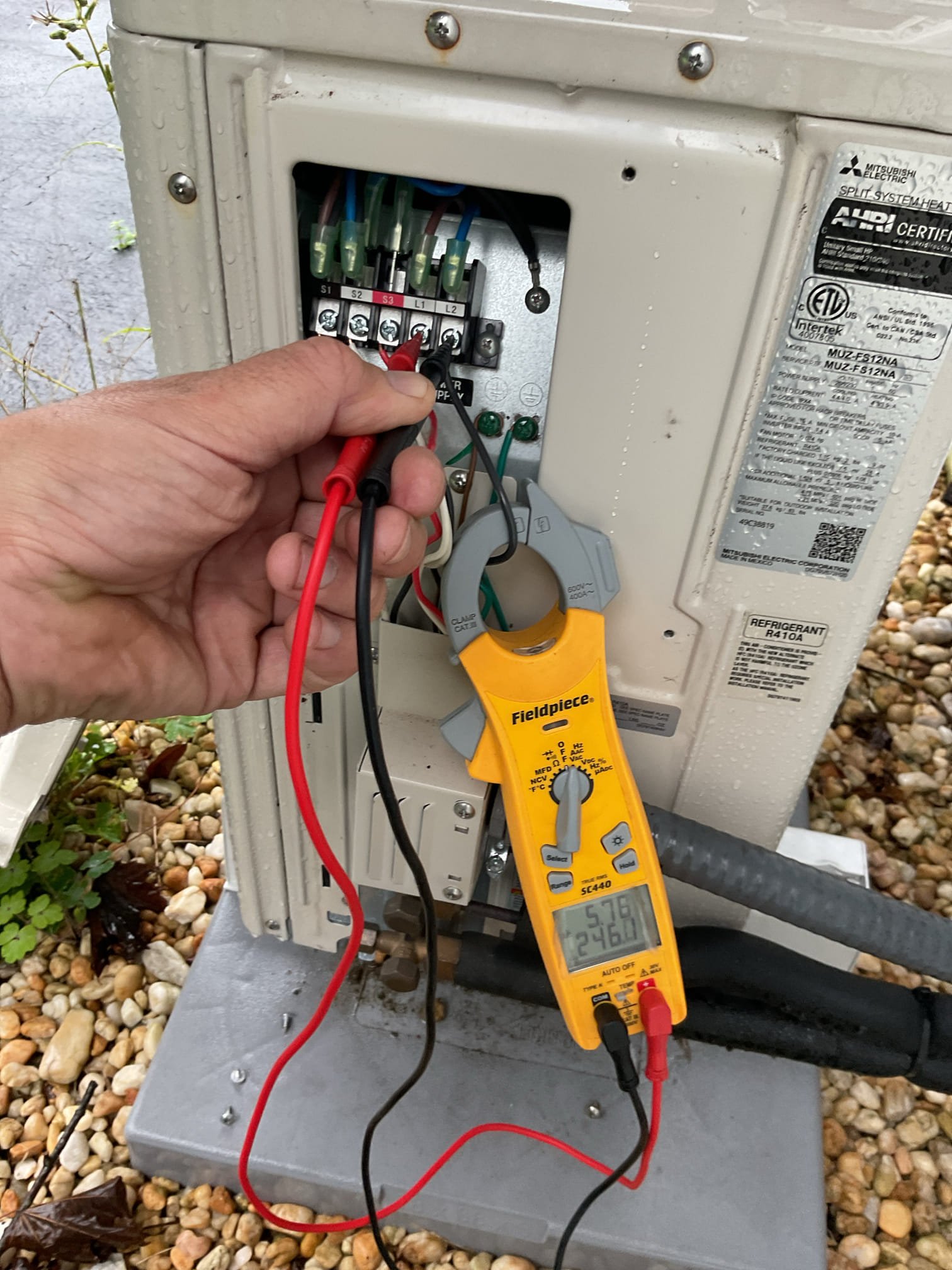 
Completed heat tune up for modulating natural gas furnace.
Installed April 2022

Replaced Aprilair 413 filter
Completed humidifier maintenance: new 35 water panel. Cleaned housing and tested humidifier. Bypass damper open. Water flow to solenoid Good.
Set humidistat to target 35%RH.

Inspected heat exchanger, burners, flue pipe, inducer assembly and hoses
Inspected hot surface ignitor and verified resistance with meter
Cleaned flame sensor and verified flame rectification circuit
Measured temperature rise and static pressure
Checked wiring, controls, electric motors and components; blower motor surge protector is installed
Inspected drain and pump. 

Combustion, draft and smoke tests: Pass

Gas furnace is operating well at this time. 

Completed Heat tune up for 12,000 BTU 1:1 Minisplit.
Flushed drain pan.
Cleaned washable filters
Inspected wiring connections, amp draw and voltage. System has power monitor/surge protector.
Verified refrigerant charge and temperature rise in heating.
M