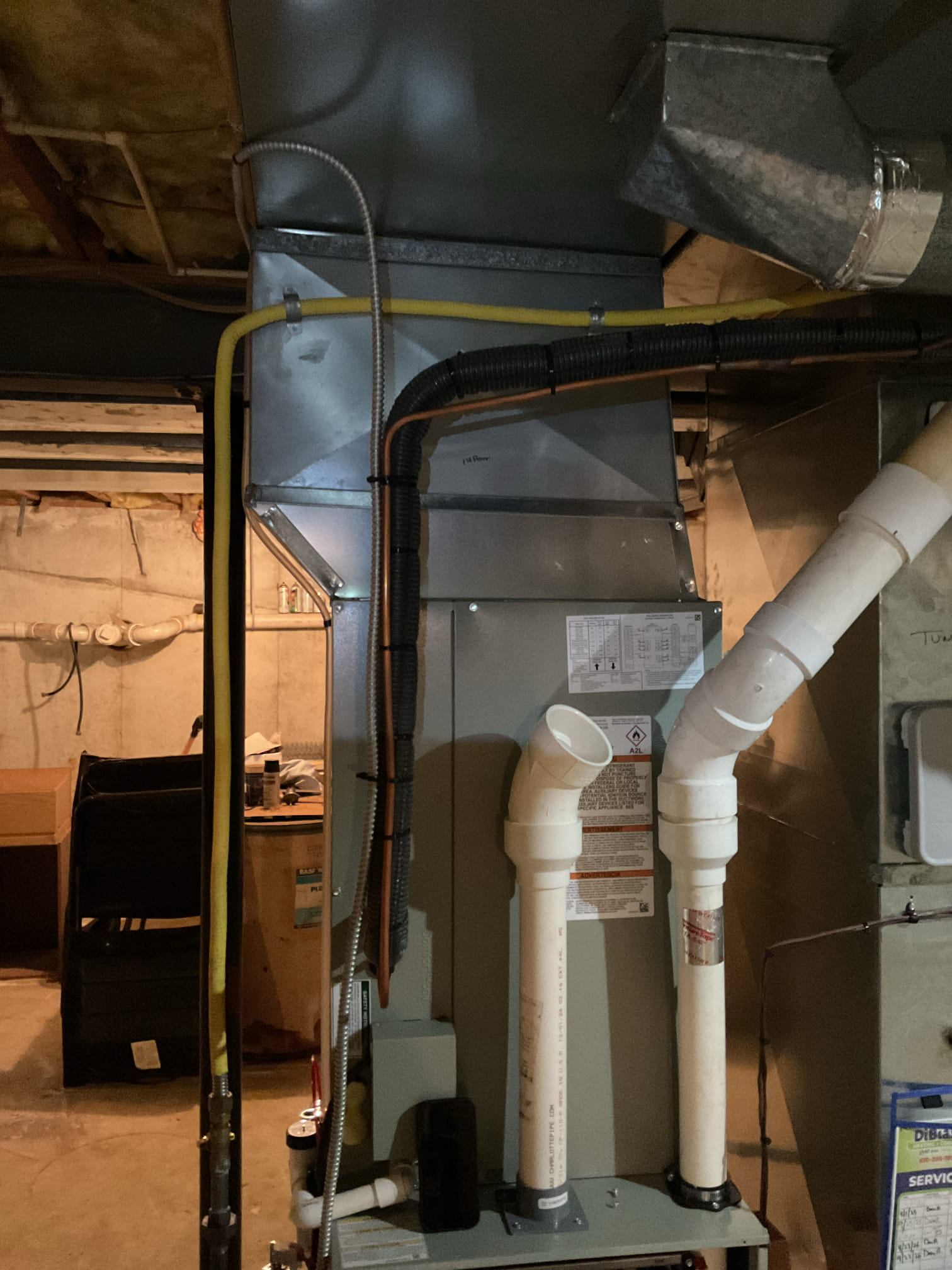 9/23/26 Dan 

2 furnace check ups . 
I arrived to the customers home to service both their 1  yr old trane 95% gas furnaces. I started with checking the air filters and found good, customer replaces his own filters, filter sizes are (2) 16x25x4. I checked all my electrical connections and voltages. I inspected and tested the  burners , flame sensors and the igniters on both units. I water tested all tubing and hoses. I inspected the exhaust pipe for restrictions and bellies. I inspected the inducer and the blower motor operations for both units. I checked and tested for combustion and took temp rise splits at the return and the supply's on both systems . Both heat systems are working fine at this time of service. 