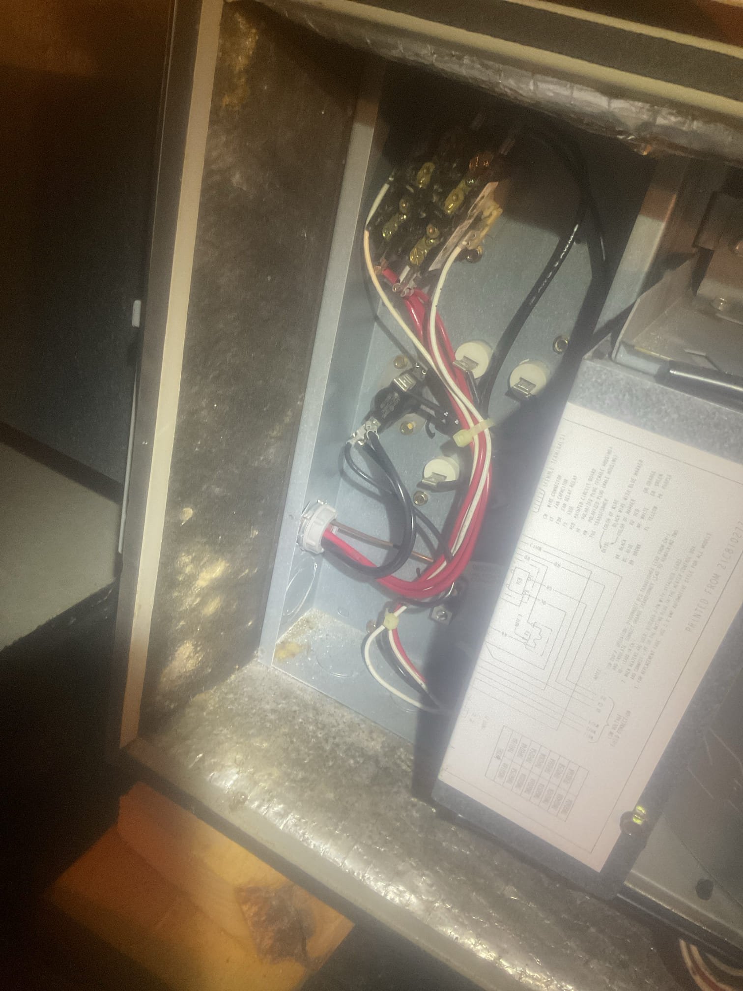 Luis 9-23-26
Performed propane gas heat inspection on a newer Bosch heater/heat pump 3 years old. 413 filter ok.
Check all electrical connections and components check air delivery system clean combustion components, igniter and sensor inspect burners and offices check low and high stage. Perform combustion test check supply and return air temperature difference ok. Test water safety recycle system OK Bosch system is working properly at a time of service. 

Heat pump inspection on 1.5 trane HP from 1999. 8 kw electric heat ok test and check all electrical connections and components indoor and outdoor. Customer know unit is old and we have previously informed about issues, capacitors reading below standards, major biological growth inside unit. Outdoor unit compressor is having difficulties compressing refrigerant. Valves working harder to over come friction. 
Outdoor capacitor is below tolerance. Reversing valve actuator heavily corroded very hard to test or remove wires. 
Customer know