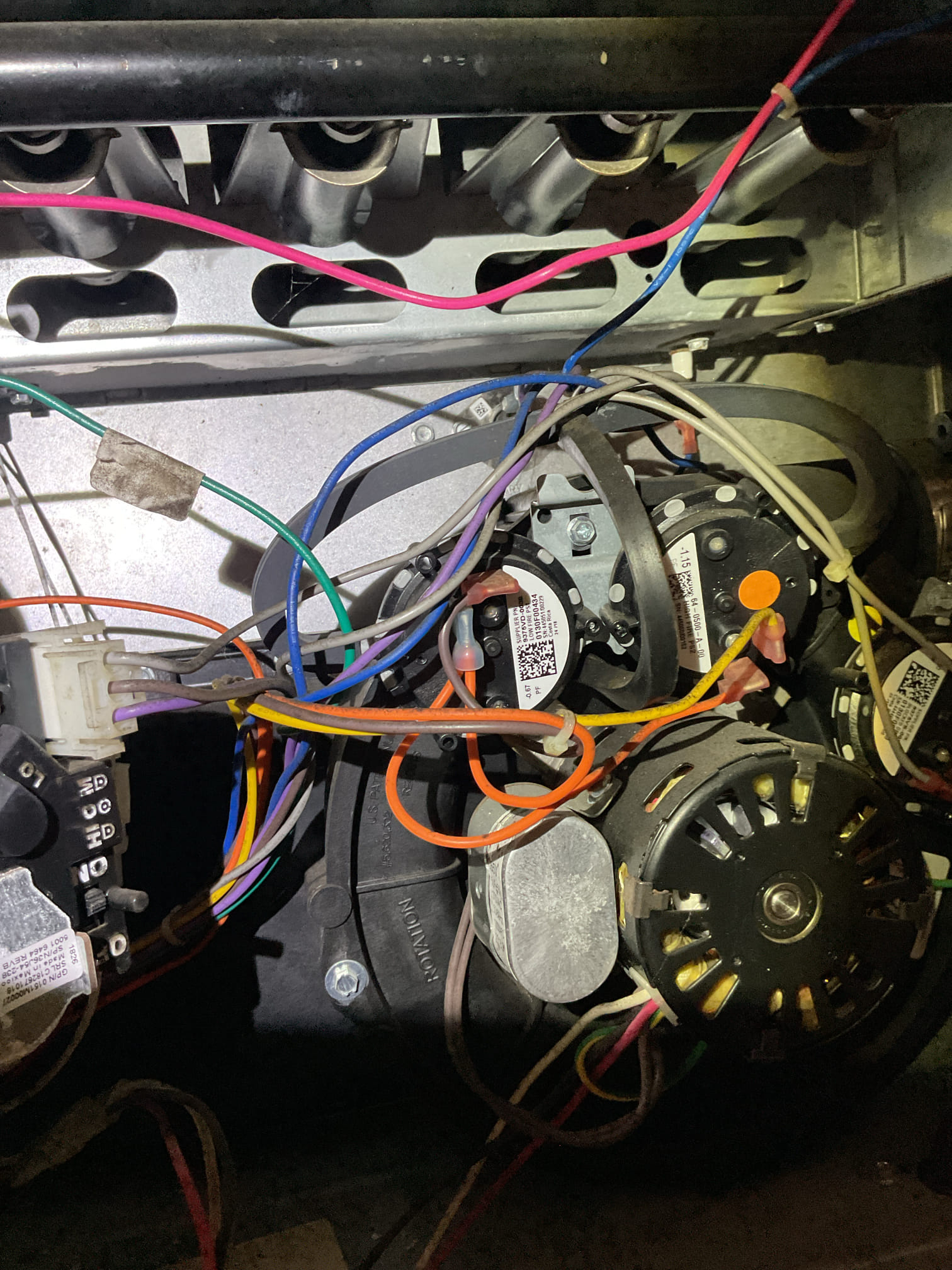 9/25/26 Dan 

I arrived to the customers home to service their 7 yr old 95% amana  gas furnace system. 
I started with checking the air filter and replaced , the filter size is 16x25x1. I checked all my electrical connections and voltages. I inspected the heat exchanger and tested the  burners , flame sensor and the igniter. I water tested all tubing and hoses and inspected the collector box . I inspected the exhaust and fresh air pipe for restrictions and bellies. I inspected the inducer and the blower motor operation. I checked and tested for combustion and took temp rise splits at the return and the supply. Everything is running fine at this time of service. 