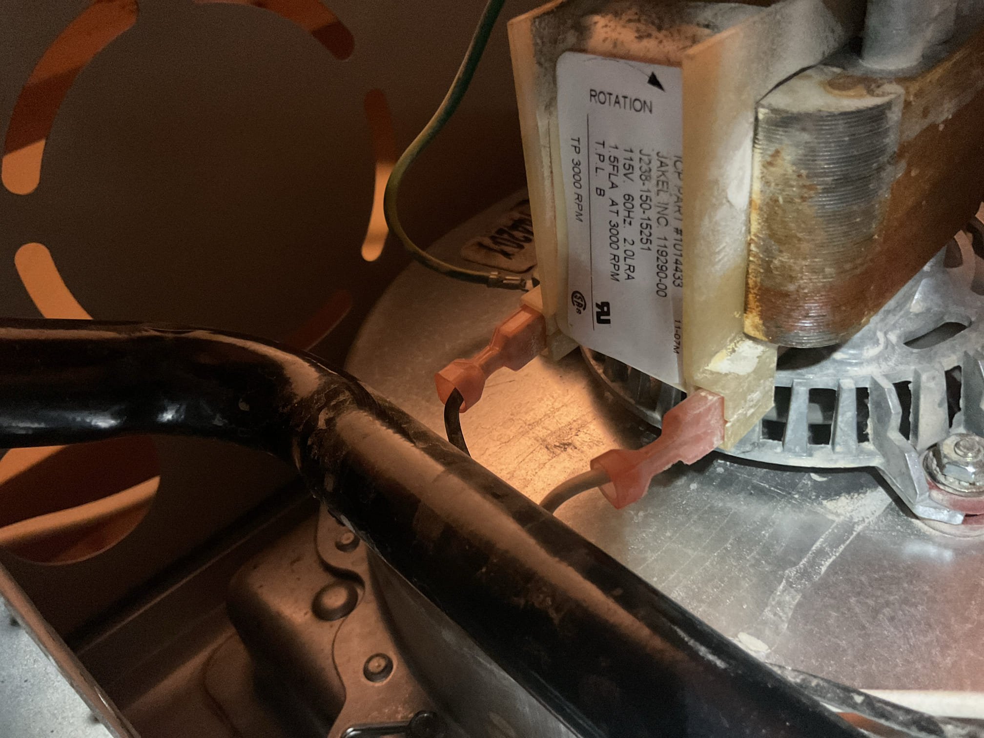 I performed a comprehensive heat tune-up on a natural gas furnace and AC system, both from 2007. I replaced the dirty 16x25x1 air filter and recommended monthly replacements. I inspected the heat exchanger, burners, flue pipe, inducer assembly, and hoses, noting wear on the burners and ignitor. I provided an estimate for their replacement. I also cleaned the flame sensor and checked the temperature rise and static pressure. I verified the combustion, draft, and smoke tests passed. I suggested upgrading the system due to its age, with free in-home consultations for new system quotes.