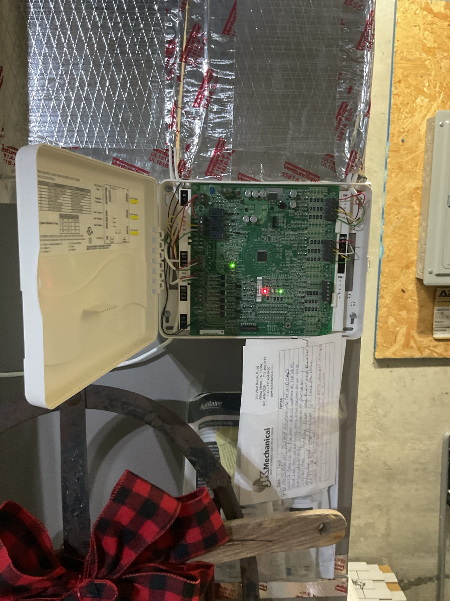 We performed a comprehensive heat tune-up for the propane furnace, which dates back to 2007. The Aprilaire 501 filter was in good condition, and we inspected the heat exchanger, burners, flue pipe, inducer assembly, and hoses. The burners showed expected corrosion due to age and fuel. We provided an email estimate for replacing the four burners. The hot surface ignitor was inspected, and flame rectification was verified. The flame sensor was cleaned, and temperature rise and static pressure were measured. We checked wiring, controls, electric motors, and components, and left an estimate for a surge protector. The mainfold gas pressure was inspected, and the drain and pump were checked. Combustion, draft, and smoke tests passed. The furnace is operating well but is beyond its life expectancy. We recommend upgrading the HVAC system and scheduled a consultation for October 9th at 10 AM.