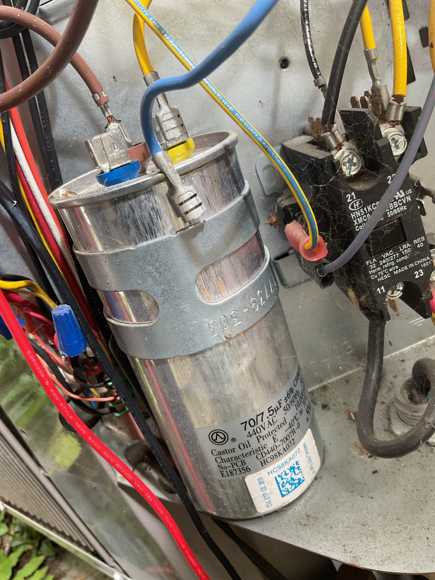 Performed inspections on two heat pump units, focusing on outdoor coils, refrigerant pressures, electrical components, and indoor air handlers. Discovered low refrigerant levels indicating a potential leak. Presented findings and an estimate for leak detection and refrigerant recharge, which was approved. Added UV leak detection dye and recharged refrigerant to manufacturer specifications. Verified system pressures and parameters. No further action required until the next inspection.