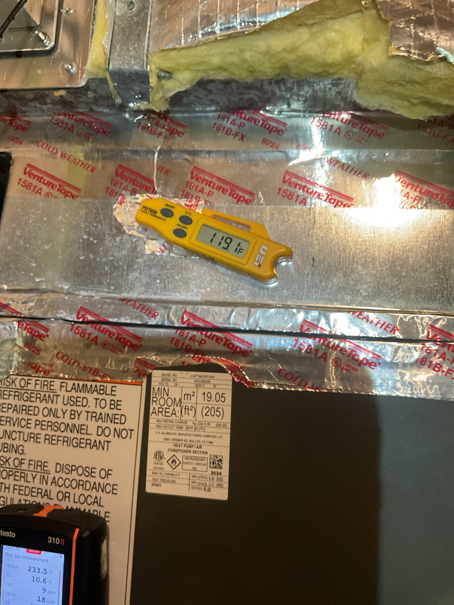 On October 2, I performed a comprehensive heating tuneup on a one-year-old 80% efficient Goodman Natural Gas Furnace. I began by ensuring all electrical connections were secure. I then checked the return and supply temperatures, confirming the temperature split was within the appropriate range. The combustion and combustion levels were also verified to be in the correct range. I inspected the burners, flame sensor, ignitor, and blower motor, all of which were in good condition. Proper drainage was ensured, and a new 413 filter was installed. Humidifier maintenance was completed, and a new S1200 Honeywell thermostat was installed and tested for functionality. The system is now operational.