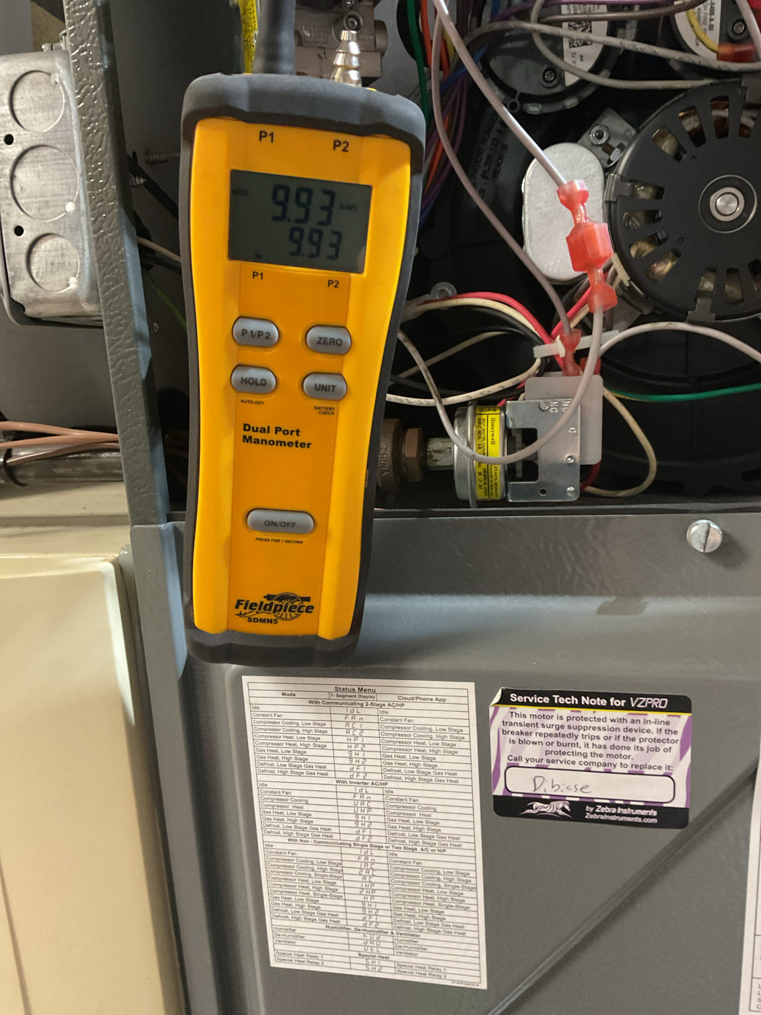 On 10/8/26, I performed a comprehensive service on a 5-year-old Amana gas furnace system. I began by replacing the air filter, which was a size AA 413. Next, I serviced and tested the 700 humidifier, ensuring it was functioning correctly. I meticulously checked all electrical connections and voltages to confirm proper operation. The heat exchanger was inspected, and I tested the burners, flame sensor, and igniter. I conducted a water test on all tubing and hoses and inspected the collector box. Additionally, I examined the exhaust and fresh air pipes for any restrictions or bellies. The inducer and blower motor were inspected for proper operation. I also checked for combustion and took temperature rise splits at the return and supply. Everything is running smoothly. I charged $165.46 for humidifier service and filter replacement, paid by credit card.