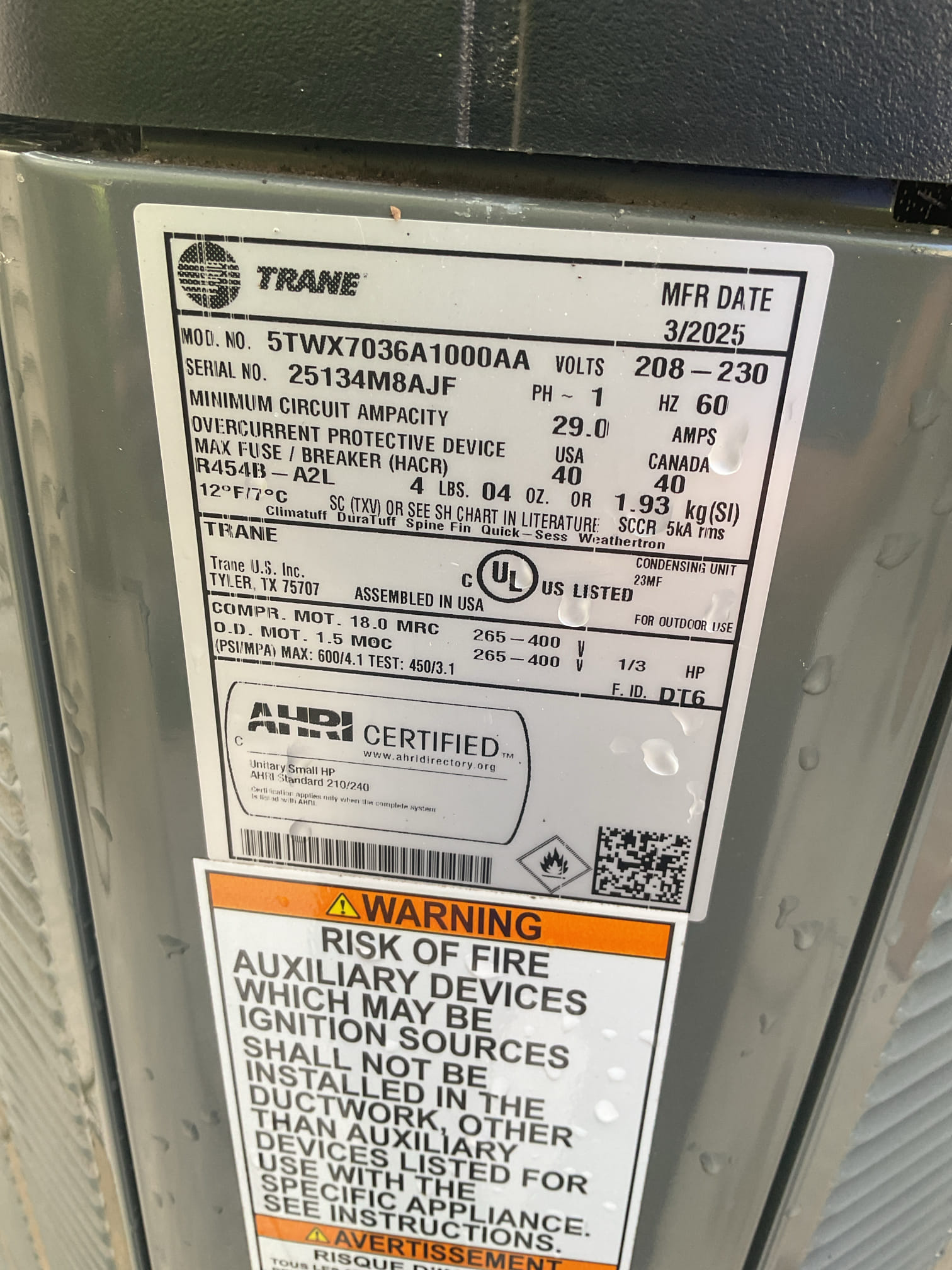 On 10/12/26, I conducted a comprehensive tune-up on a 2025 Trane inverter heat pump system. I replaced the Aprilaire 501 air filter and meticulously checked all electrical connections and components. The operation of the emergency heat was verified, and amperage readings for all motors were recorded. Although gauges were not applied, the system was confirmed to be functioning correctly. The EZ trap was cleaned, and the heat pump was operational at the time of service. Additionally, I recommended replacing the media filter to ensure optimal performance.