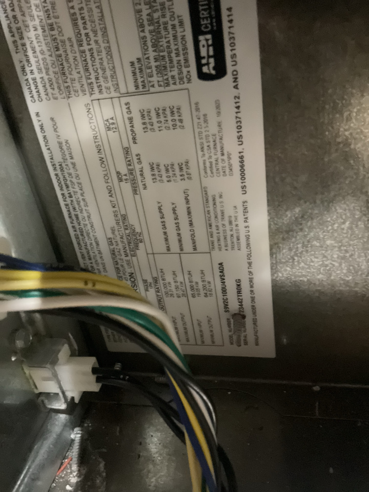 On October 23, I conducted a comprehensive tune-up for a 2023 Trane gas furnace. I began by replacing the old 16x25x1 air filter with a new one to ensure optimal airflow. I meticulously checked all electrical connections and components for any signs of wear or damage. I measured the temperature rise to confirm efficient operation and inspected the burners and heat exchanger for any issues. The flame sensor was cleaned to ensure proper ignition. I also checked the resistance of the high-speed inducer (HSI) and performed a combustion test to verify the furnace's efficiency. Additionally, I provided an estimate for a low-level carbon monoxide detector and suggested exploring replacement options for the A/C unit while incentives are still available. The furnace was fully operational at the time of service.