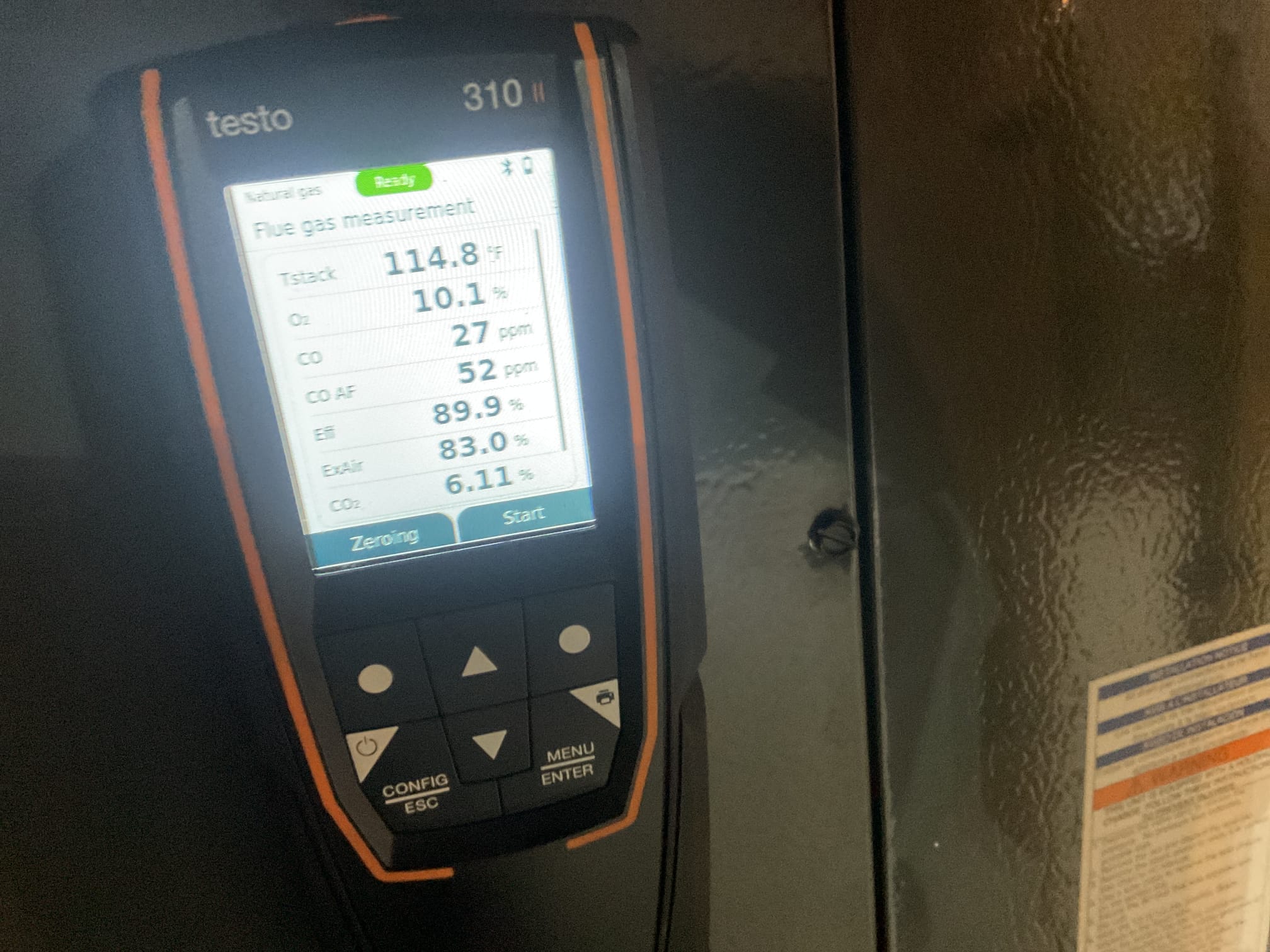 On 10/13/26, I conducted a comprehensive heat tune-up on a 2022 Amana modulating gas furnace. I verified the Aprilaire 413 air filter's condition, ensuring it was acceptable. All electrical connections and components were meticulously checked. The burners and heat exchanger were inspected, and the flame sensor was cleaned. I also checked the resistance of the high-speed ignition (HSI). A combustion test was performed, and the furnace was confirmed to be functioning correctly. Additionally, I discussed the homeowner's low-level CO detector.