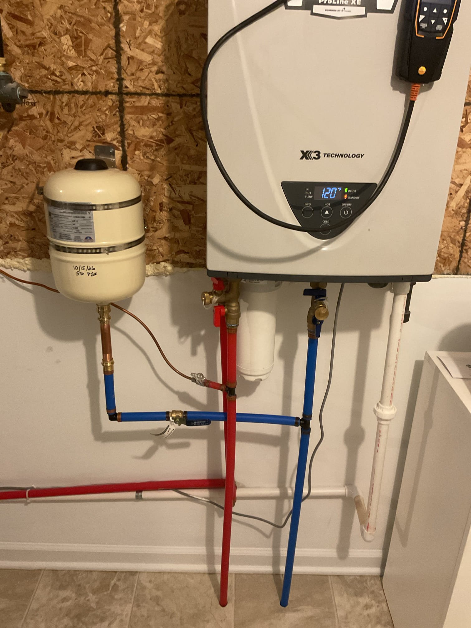 I installed an expansion tank for the water heater, ensuring it matched the house pressure at 50 psi with an isolation valve and bracket. I performed maintenance on a tankless water heater and a humidifier, replacing parts and cleaning components. I completed a heat tune-up, inspected the heat exchanger, burners, and flue pipe, and checked the hot surface ignitor and flame sensor. I also conducted combustion, draft, and smoke tests, which all passed. The gas furnace is operating efficiently.