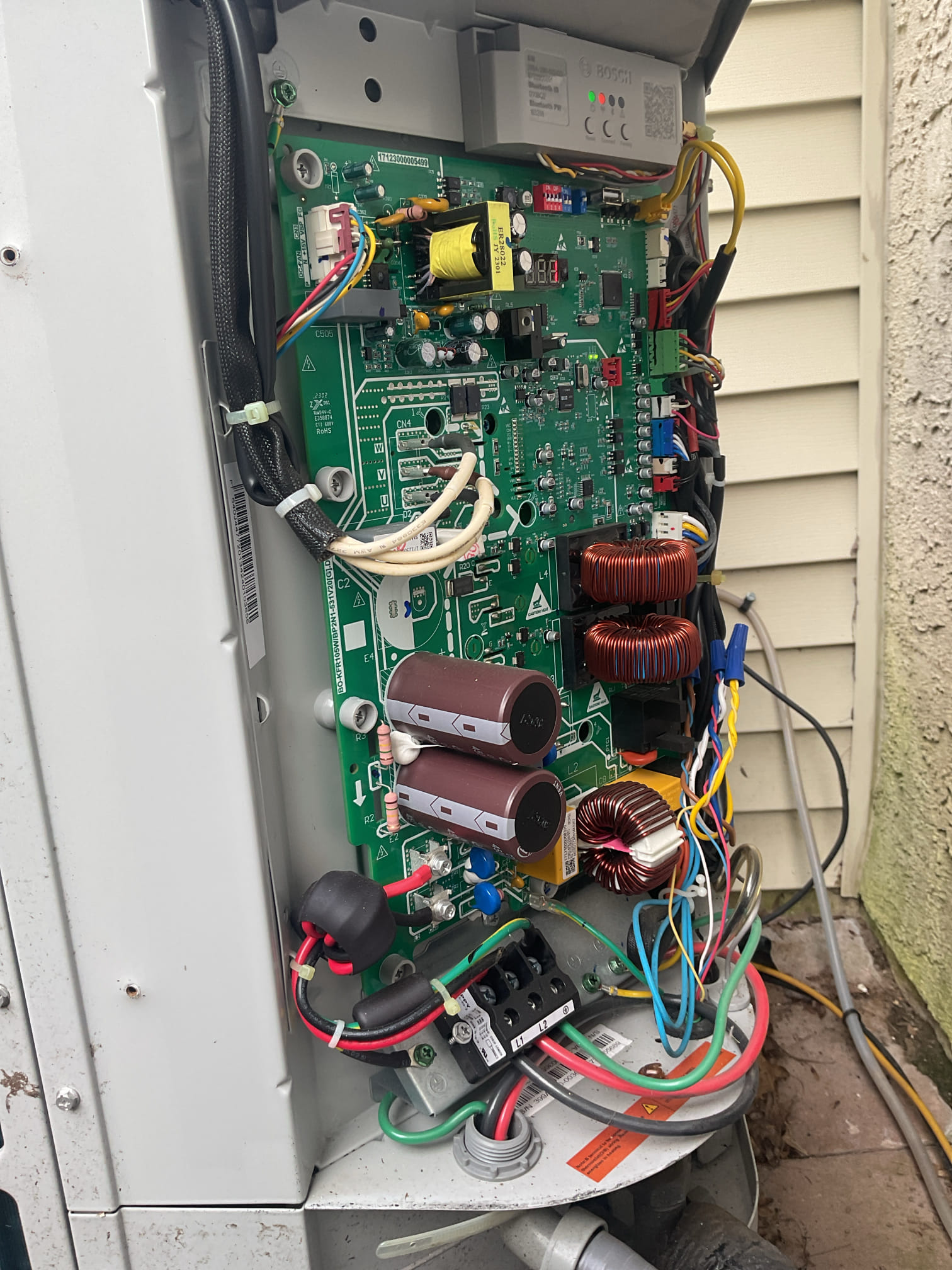 On 10/15/26, I conducted a comprehensive heat pump check-up on a 2-year-old Bosch system. I began by examining all electrical connections and voltages to ensure they were within safe and operational parameters. The air filter was inspected and subsequently replaced with a new 18x20x1 size filter. I then inspected the indoor coil and blower motor, measuring their amperage draws to confirm proper functionality. Indoor temperature splits were taken at both the supply and return points to assess system efficiency. Moving outside, I tested the outdoor heat pump for its BTU output and inspected the outdoor components, including checking the unit pressures. Everything was found to be operating correctly. The service concluded with the collection of $189.00 for the service contract renewal.