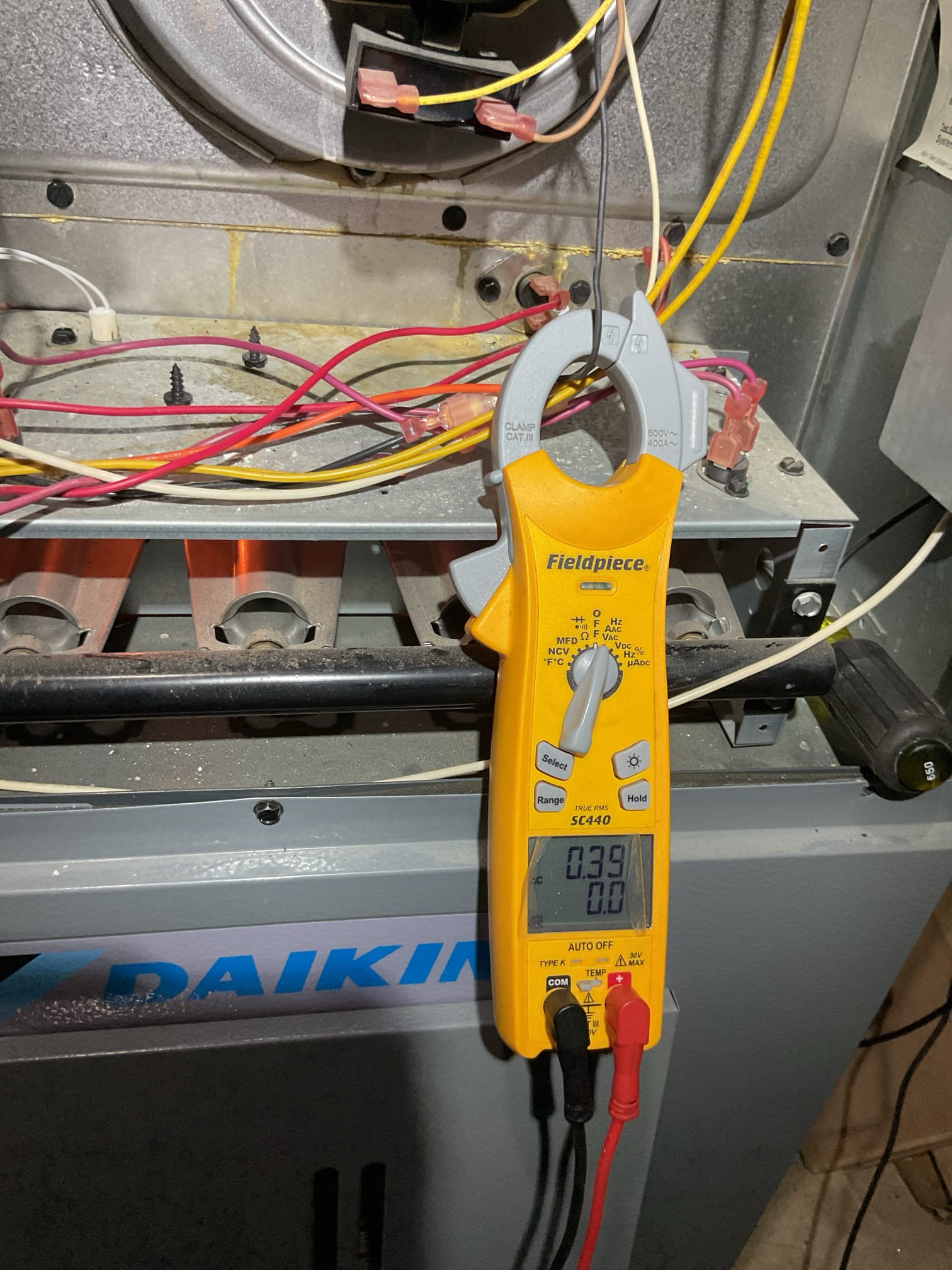 We performed a comprehensive heat tune-up on a natural gas furnace, now 9 years old. We replaced the 20x25x1 filter and inspected the heat exchanger, burners, flue pipe, inducer assembly, and hoses. The hot surface ignitor was inspected and its resistance verified. The flame sensor was cleaned, and the flame rectification circuit checked. We measured temperature rise and static pressure, and reviewed wiring, controls, electric motors, and components, including the surge protector. The drain and pump were inspected, noting the absence of an EZ trap and wet switch. Estimates were provided for these items and for a complete drain repair. The humidifier cover is missing, and UV system bulbs are expired. Combustion, draft, and smoke tests passed. The furnace is operating well but nearing its average replacement age of 10-12 years.