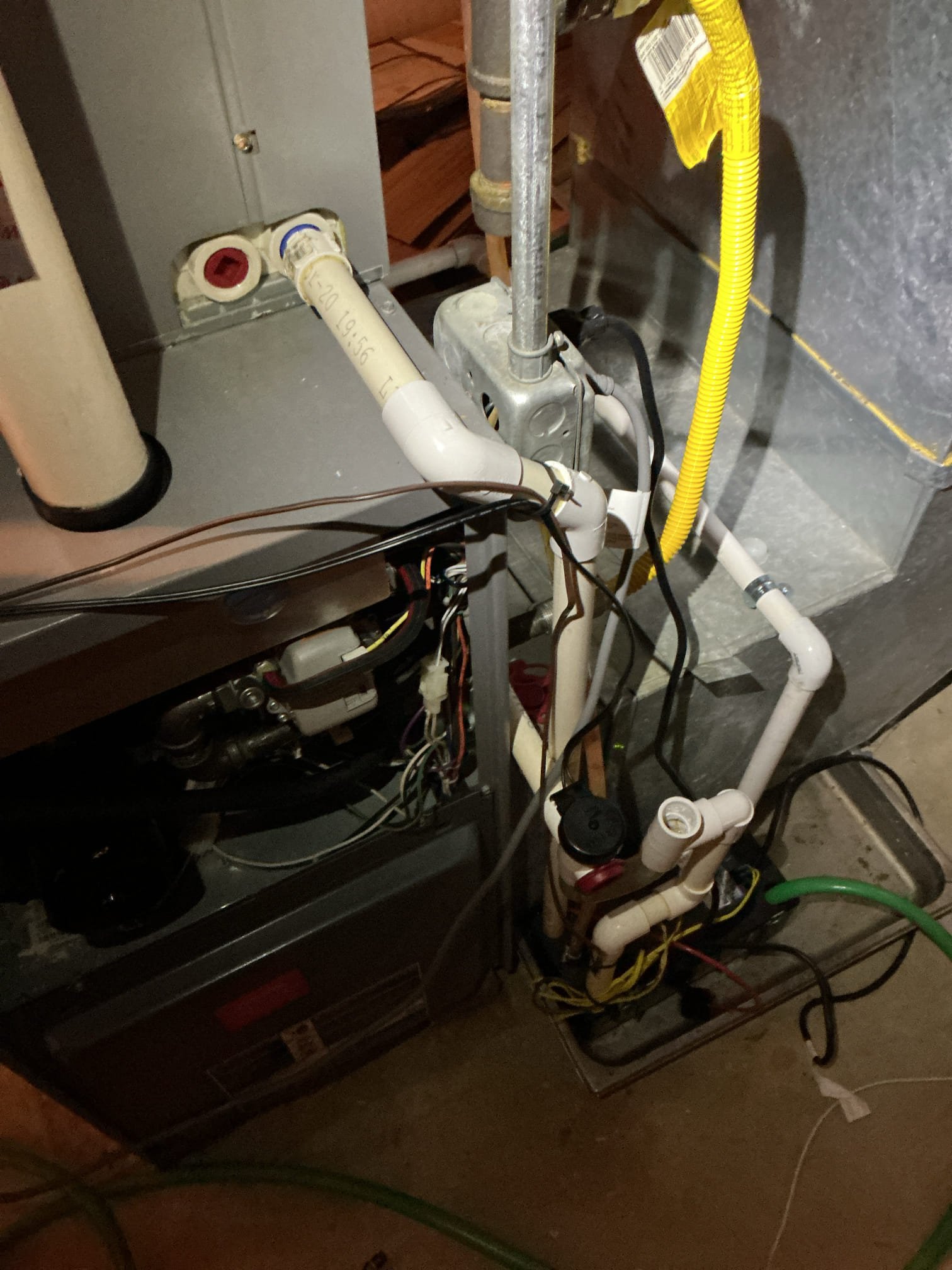 On October 19, I responded to a call regarding a heating issue. The customer had previously requested a tune-up, during which we installed an easy trap to the unit as per the manufacturer's instructions. After assessing the situation, I found that the float switch needed to be disconnected to ensure the heater functioned correctly. I discussed potential solutions with the customer and offered a credit for the previous repair task. Additionally, I presented a service plan, but the customer opted for the credit instead. I emailed an estimate for installing an OEM trap and reconfiguring the AC and humidifier drains, though the customer declined this option at the moment. No charge was applied for the recall from the last visit.