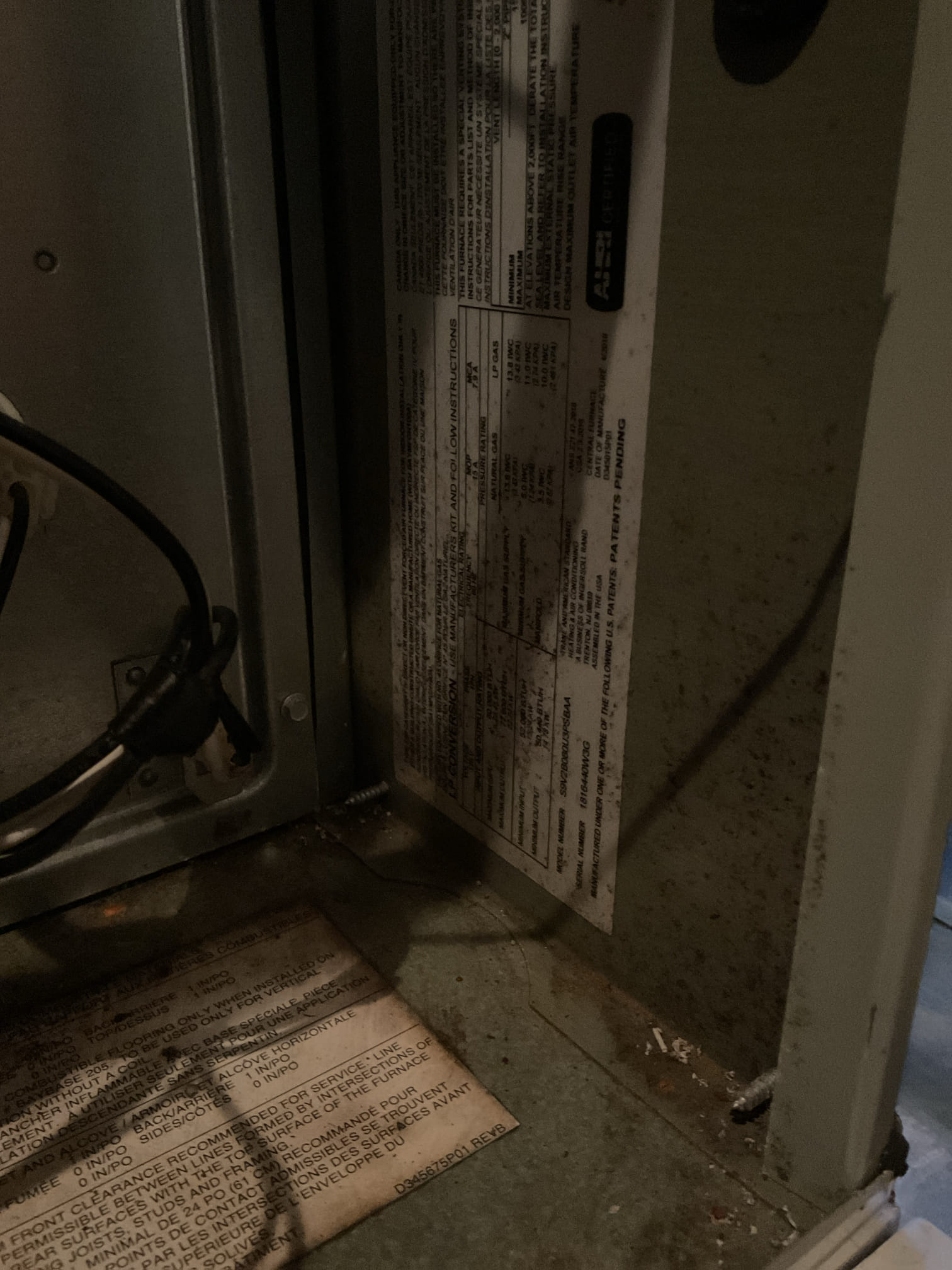 On October 19, I attended to a 7-year-old 95% American Standard gas furnace system. I began by replacing the air filter, which was a size 413. I then serviced the 600 humidifier, ensuring it operated correctly. I meticulously checked all electrical connections and voltages, inspected the heat exchanger, and tested the burners, flame sensor, and igniter. I performed a water test on all tubing and hoses and inspected the collector box. The exhaust and fresh air pipes were checked for any restrictions or bellies. I also inspected the inducer and blower motor operation. I checked for proper combustion and took temperature rise splits at the return and supply. Everything was found to be functioning correctly. The service, including the humidifier service and filter replacement, was charged at $165.46, paid via credit card. The customers have expressed interest in a free plumbing inspection, which should be scheduled.