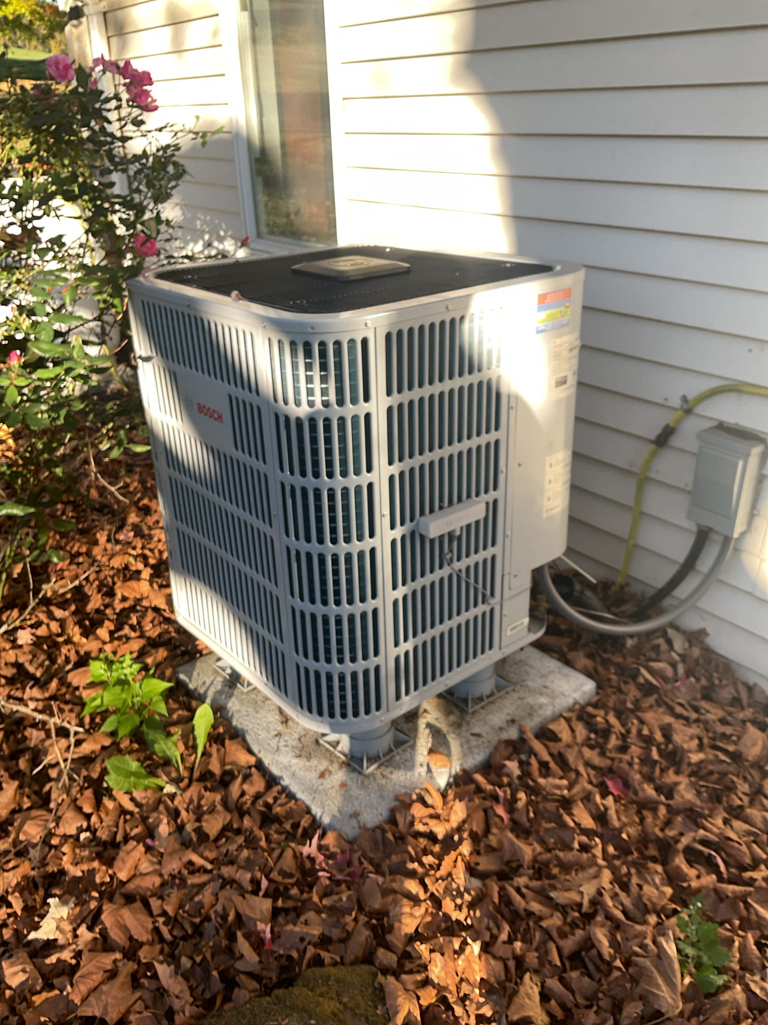On 10/21, I conducted a comprehensive heat pump check-up on a 3-year-old Bosch system. I meticulously examined all electrical connections and voltages, ensuring they were within safe parameters. The air filter was replaced with a size 213, provided by the customer. I inspected the indoor coil and blower motor, measuring amperage draws. Indoor temperature splits were recorded at the supply and return. The outdoor heat pump was tested for BTU output and unit pressures. All outdoor components were inspected, and everything was found to be functioning optimally.