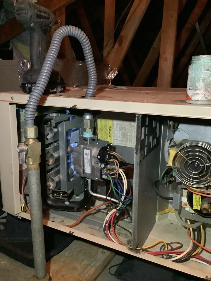 Lafayette, CA - Today we are doing a furnace repair for a faulty gas valve on a older furnace. After this repair, our customers will be comfortably warm in their home! I am in the Lafayette area making repairs, be sure to get your furnace fixed if need be! Out with the old, in with the new! Lafayette, CA - Today we are doing a furnace repair for a faulty gas valve on a older furnace. After this repair, our customers will be comfortably warm in their home! I am in the Lafayette area making repairs, be sure to get your furnace fixed if need be! Out with the old, in with the new!