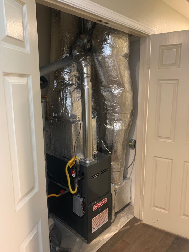 Today certified solar was in the alameda area installing a new high efficiency 2 stage heating furnace. We ensured that everything was brought up to code and installed Wi-Fi module kit so clients can use remote access 