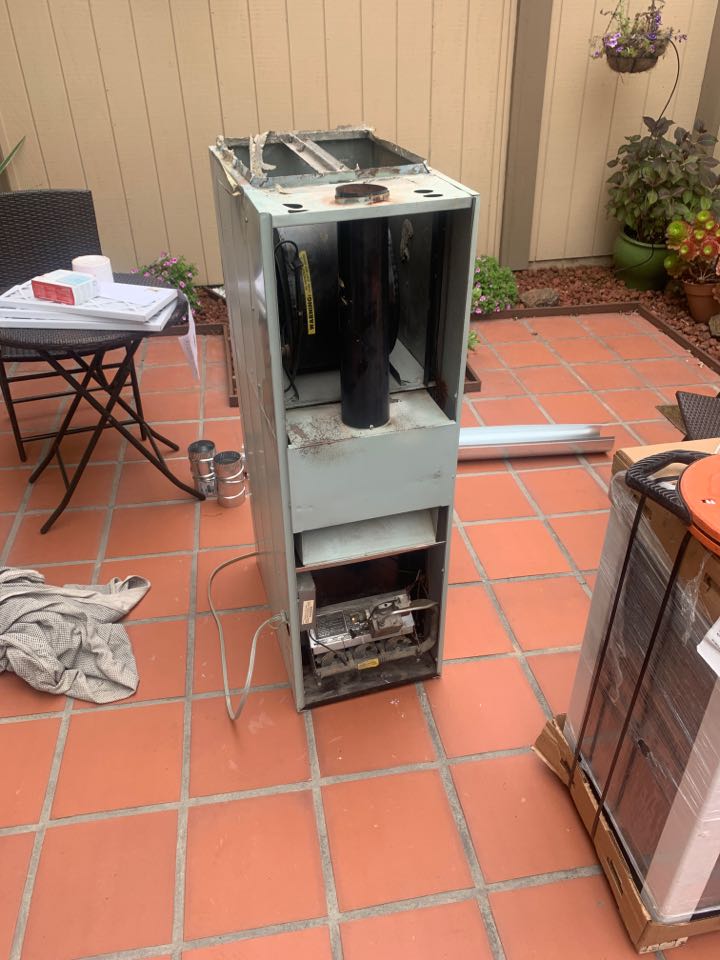 Today we are here in alameda area performing a furnace only replacement. We sealed all the boots and plenums to help reduce airflow leakage. We ensured that all components of the new installation was brought up to code. With the new high efficiency furnace our client will now be ready for the cold nights here in alameda ca 