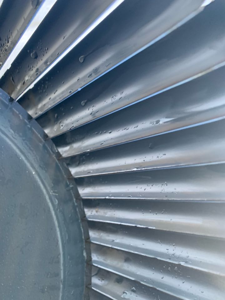 Finishing off the day in Audubon city. This is a very old carrier unit from 1990. Everything is still holding on by a thread so client decided to get a deep cleaning to make this machine last as long as possible. Here are some pictures of the blower wheel you can totally see the before and after difference! 