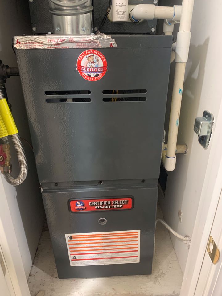 In San Ramon, California this afternoon performing both an a/c tune up and furnace tune up for the Ford residence!