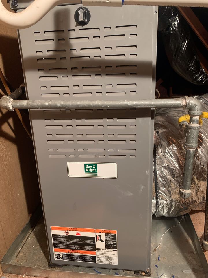 In Lafayette, California this afternoon performing a furnace tune up for the Whitelock residence!