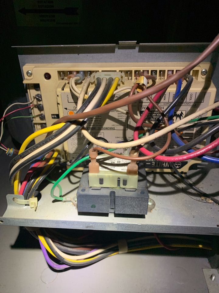 In orinda, California this afternoon performing a furnace maintenance for our honey homes client!