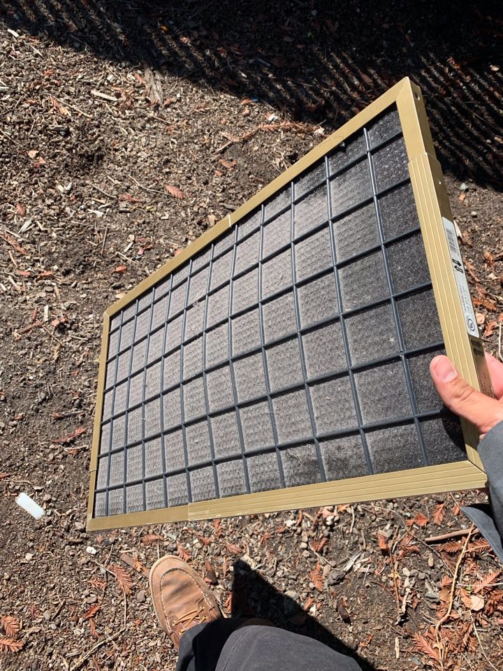 In Walnut Creek, California performing a member routine filter cleaning. 