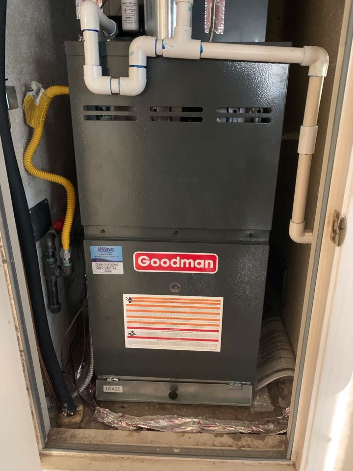 In Oakley, California this afternoon performing a a/c maintenance for the Jones residence.