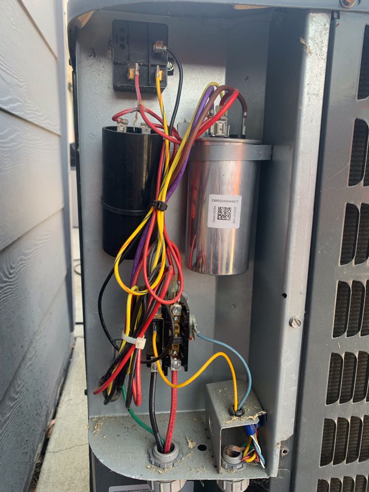 Routine maintenance on condenser here in Vallejo ca